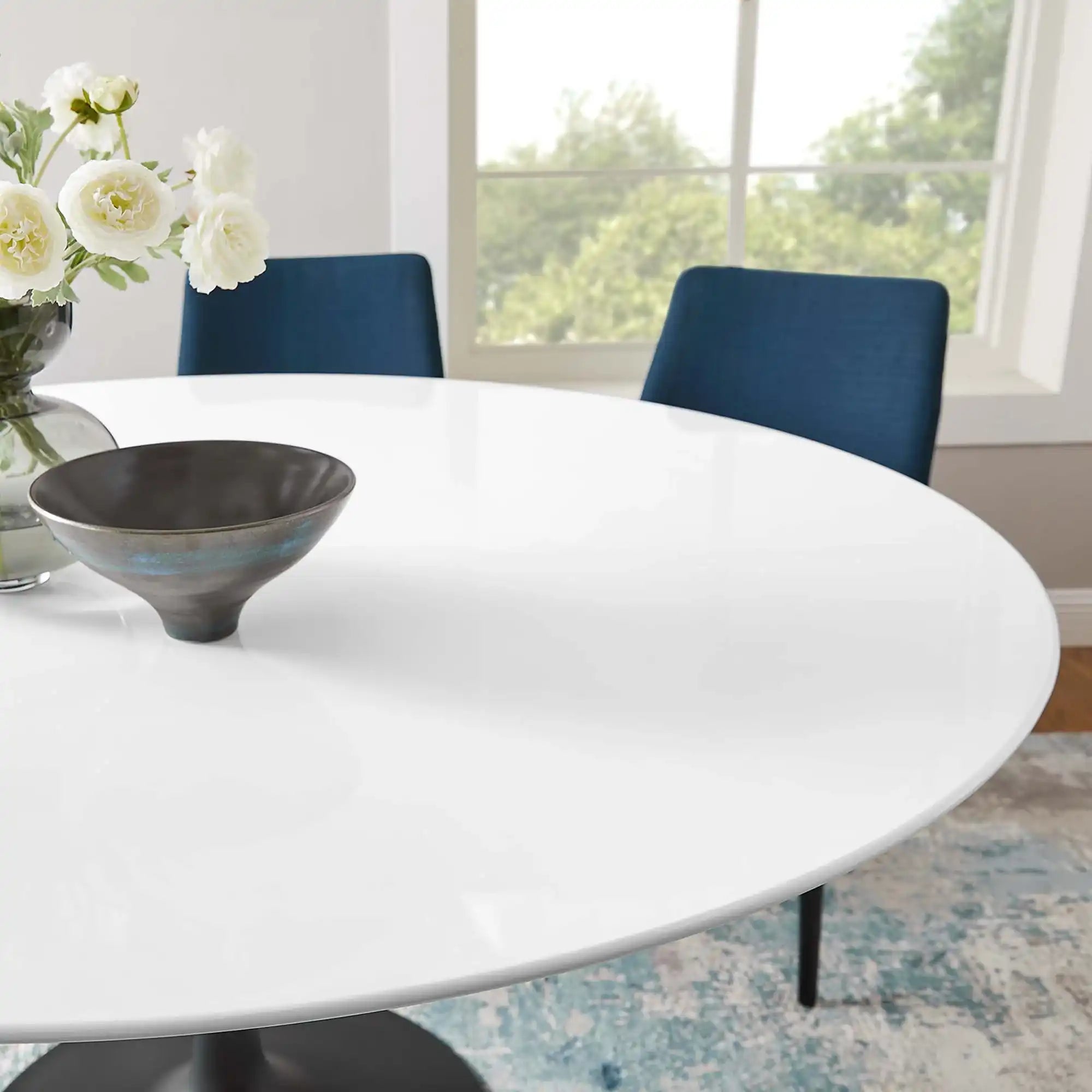 Lippa 60" Round Wood Dining Table by Modway - Best Buy Furniture