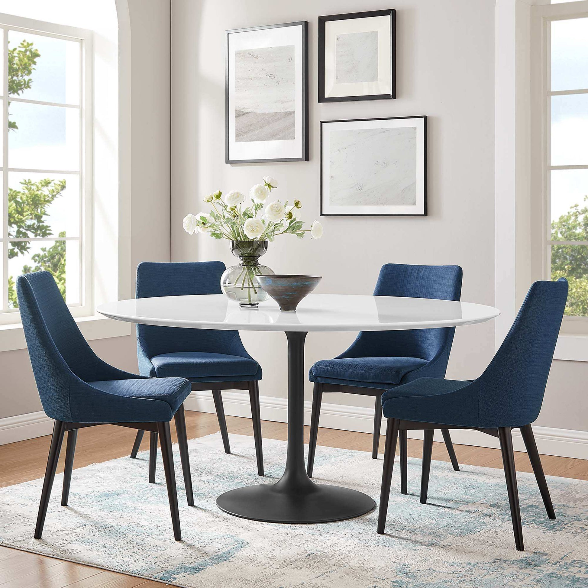 Lippa 60" Round Wood Dining Table by Modway - Best Buy Furniture