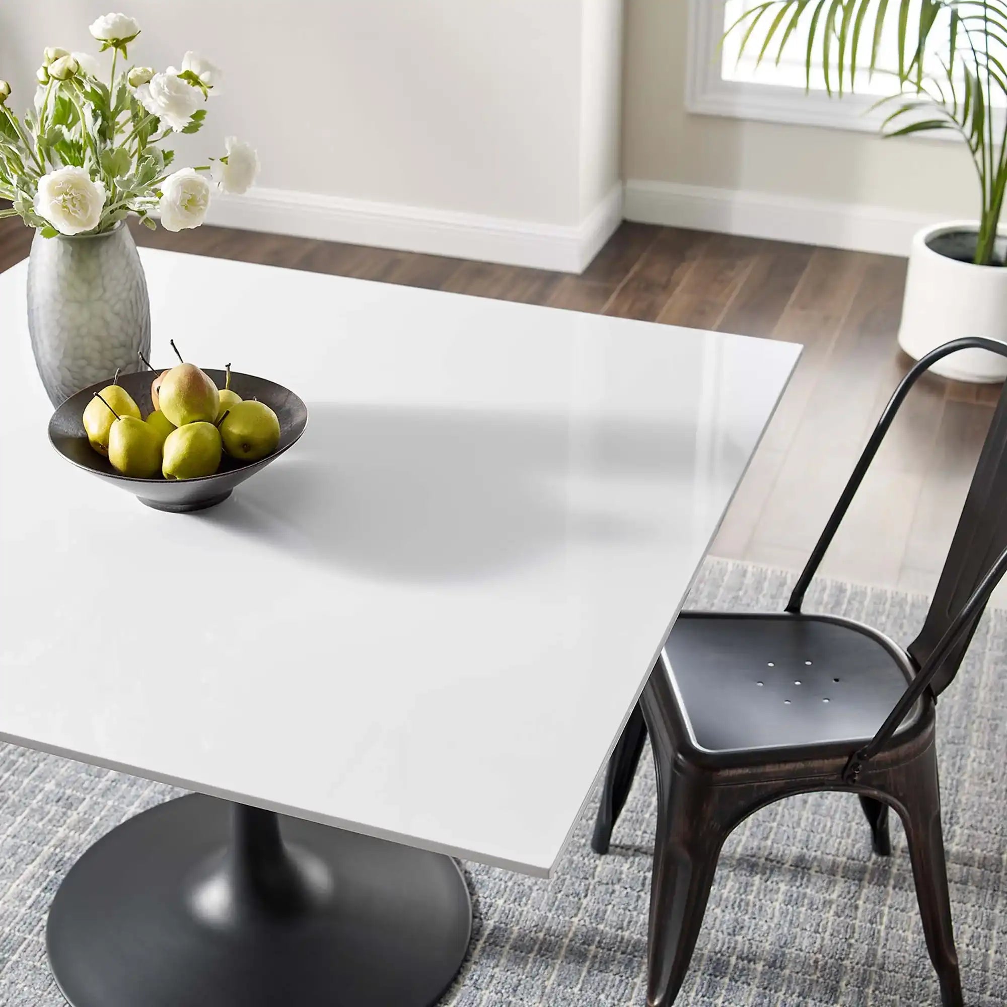 Lippa 48" Square Wood Dining Table by Modway - Best Buy Furniture