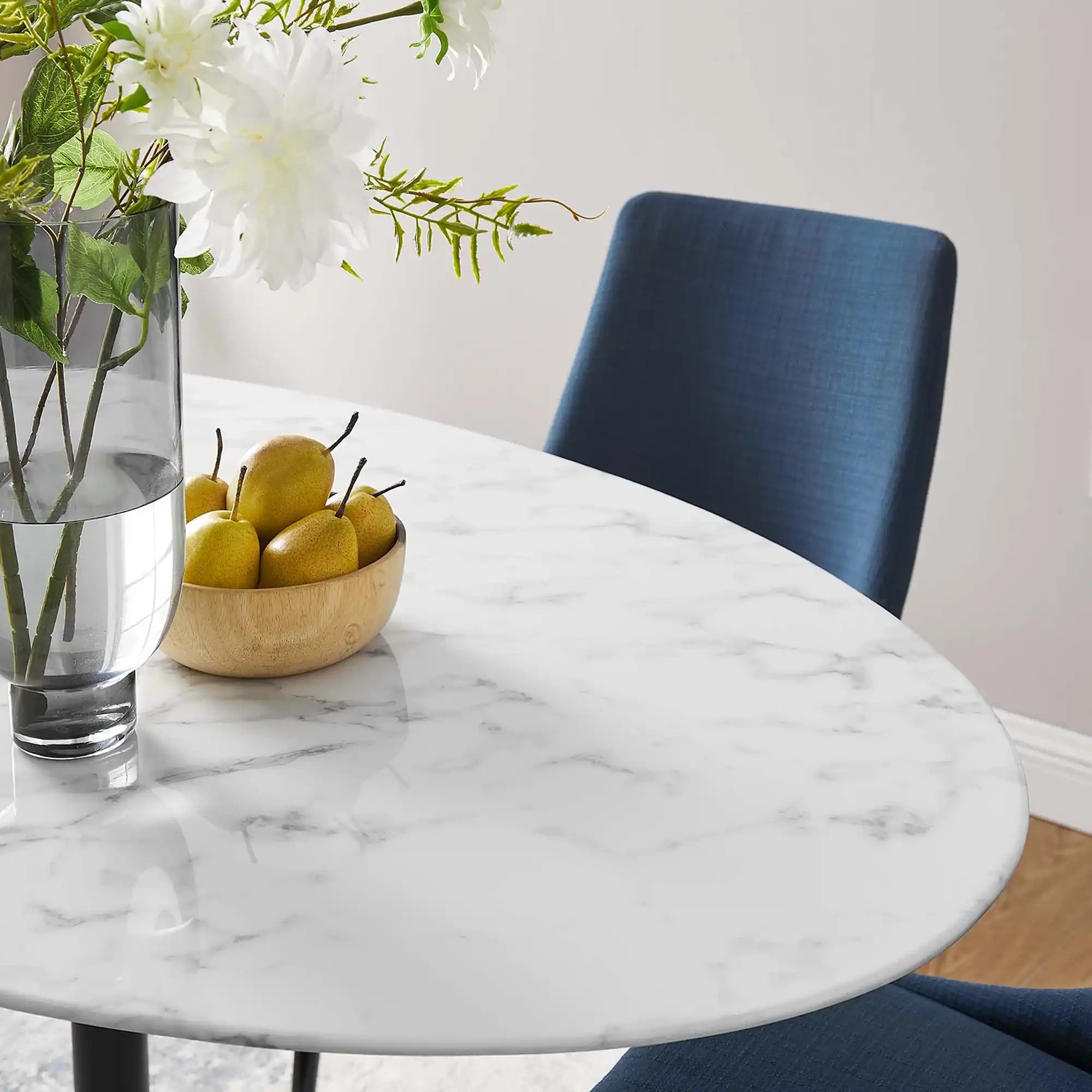 Lippa 60" Oval Faux Marble Dining Table by Modway - Best Buy Furniture