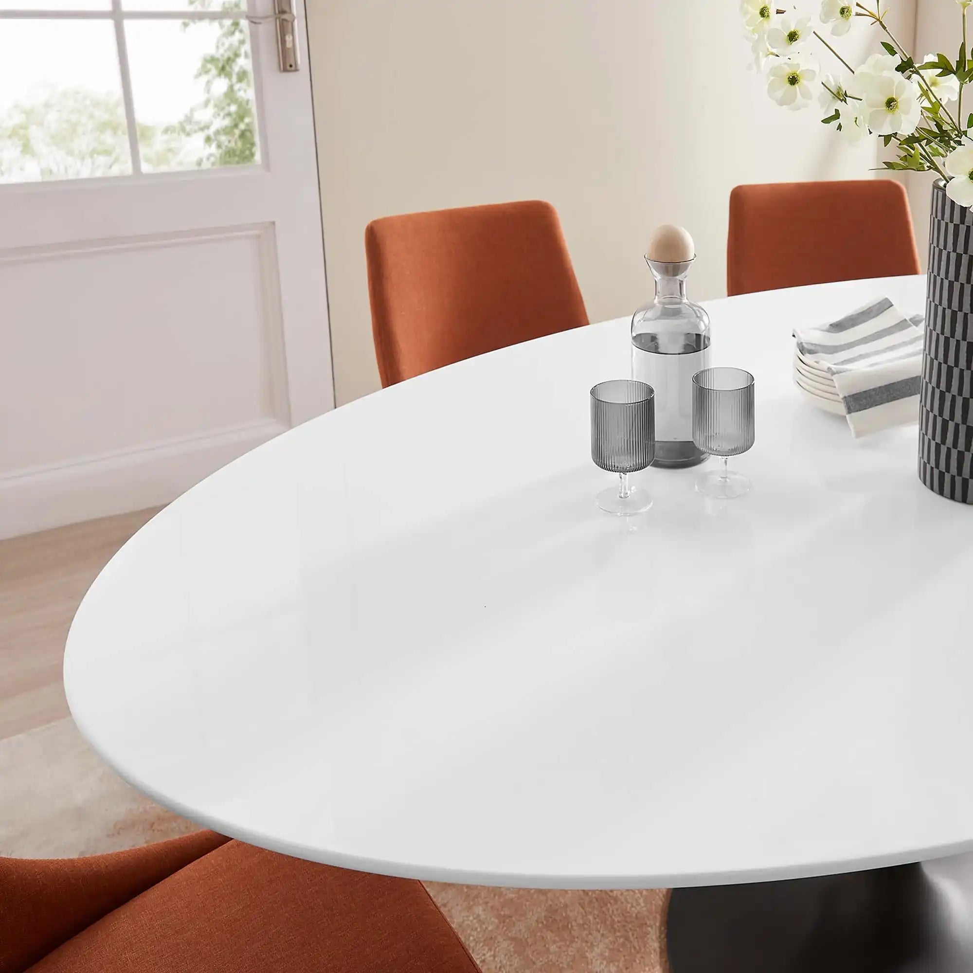 Lippa 78" Oval Wood Dining Table by Modway - Best Buy Furniture