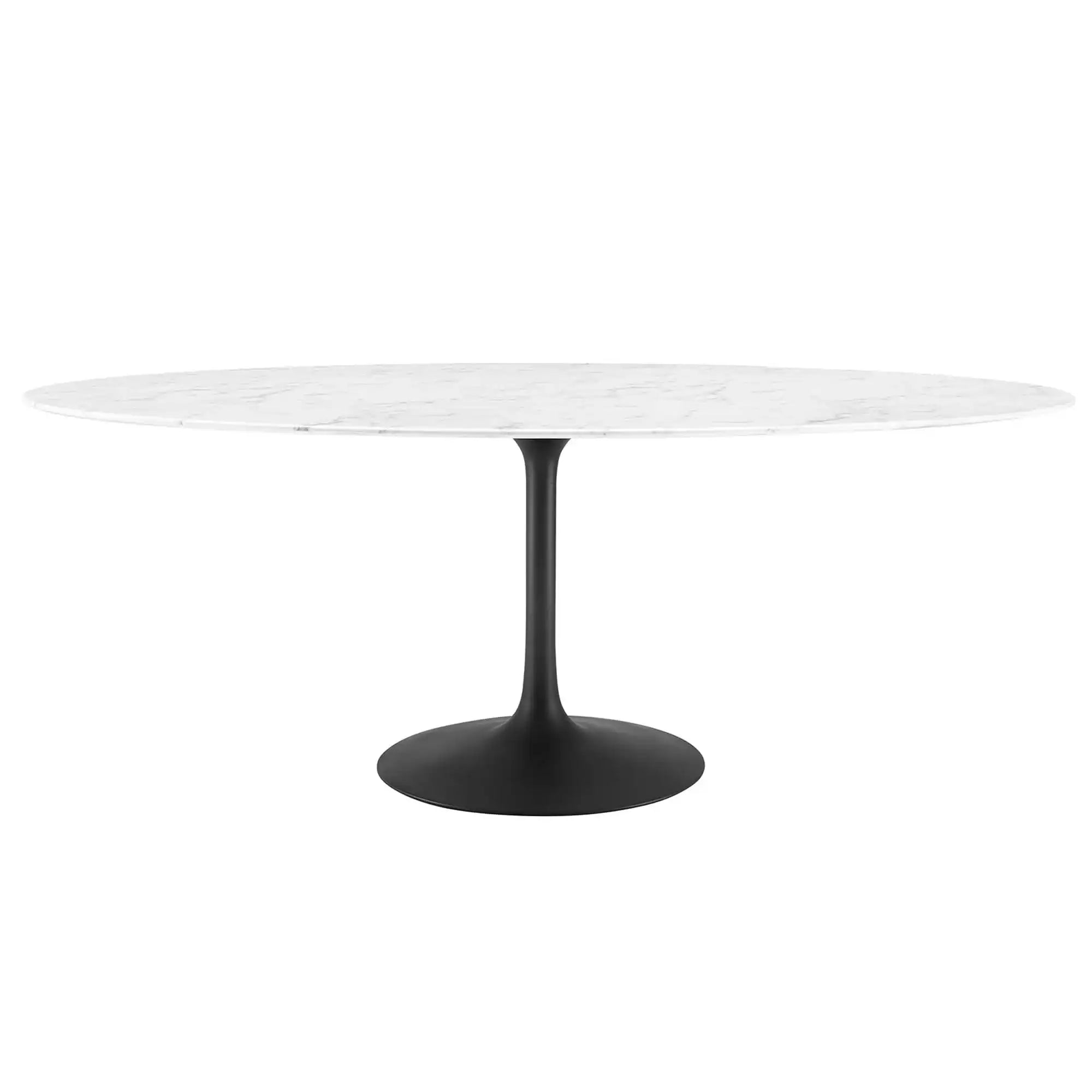 Lippa 78" Oval Faux Marble Dining Table by Modway - Best Buy Furniture