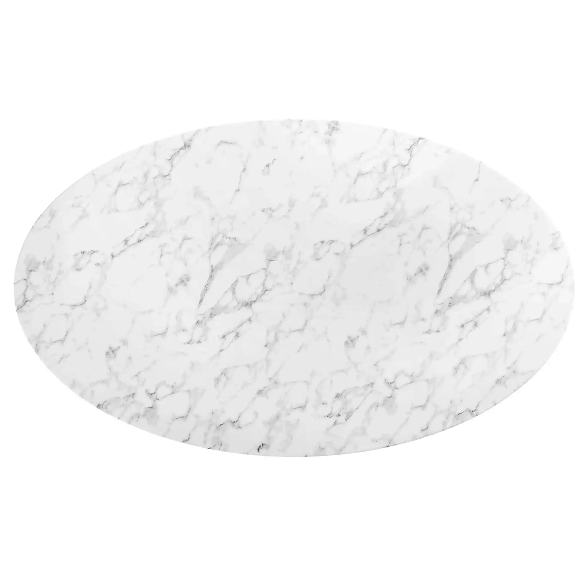 Lippa 78" Oval Faux Marble Dining Table by Modway - Best Buy Furniture