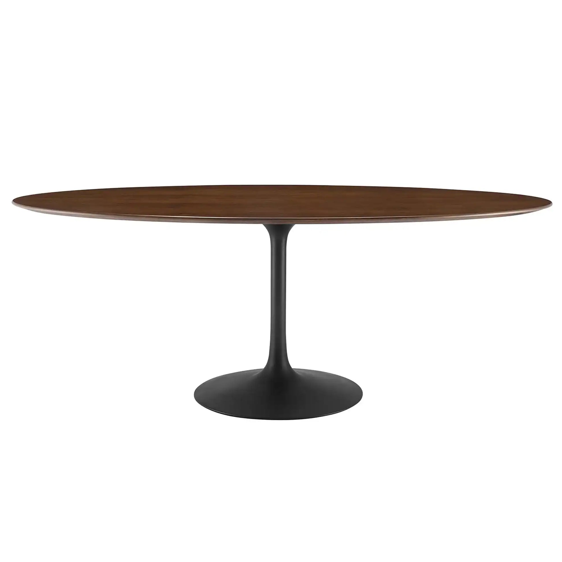 Lippa 78" Oval Walnut Wood Dining Table by Modway - Best Buy Furniture
