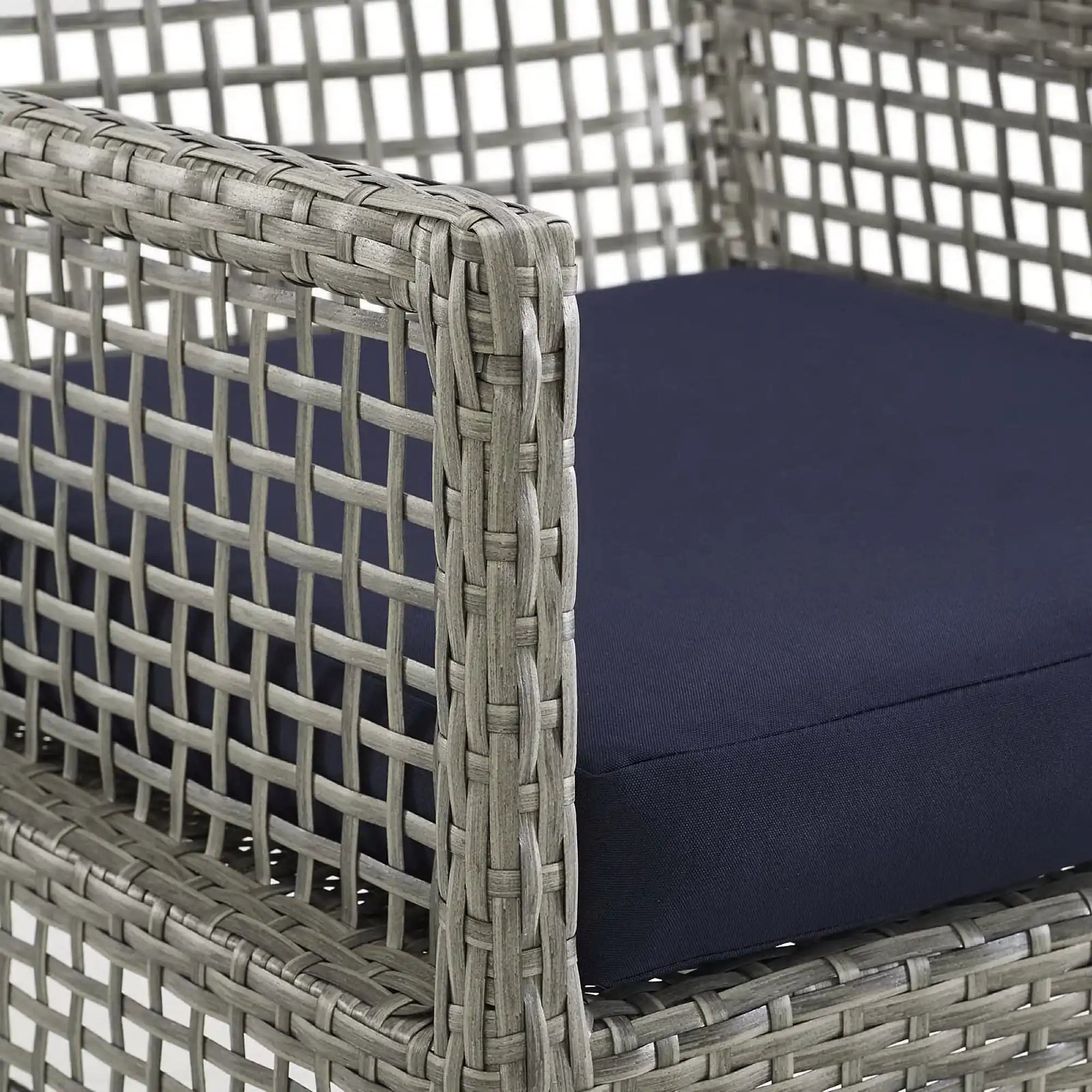 Aura 7 Piece Outdoor Patio Wicker Rattan Set by Modway - Best Buy Furniture