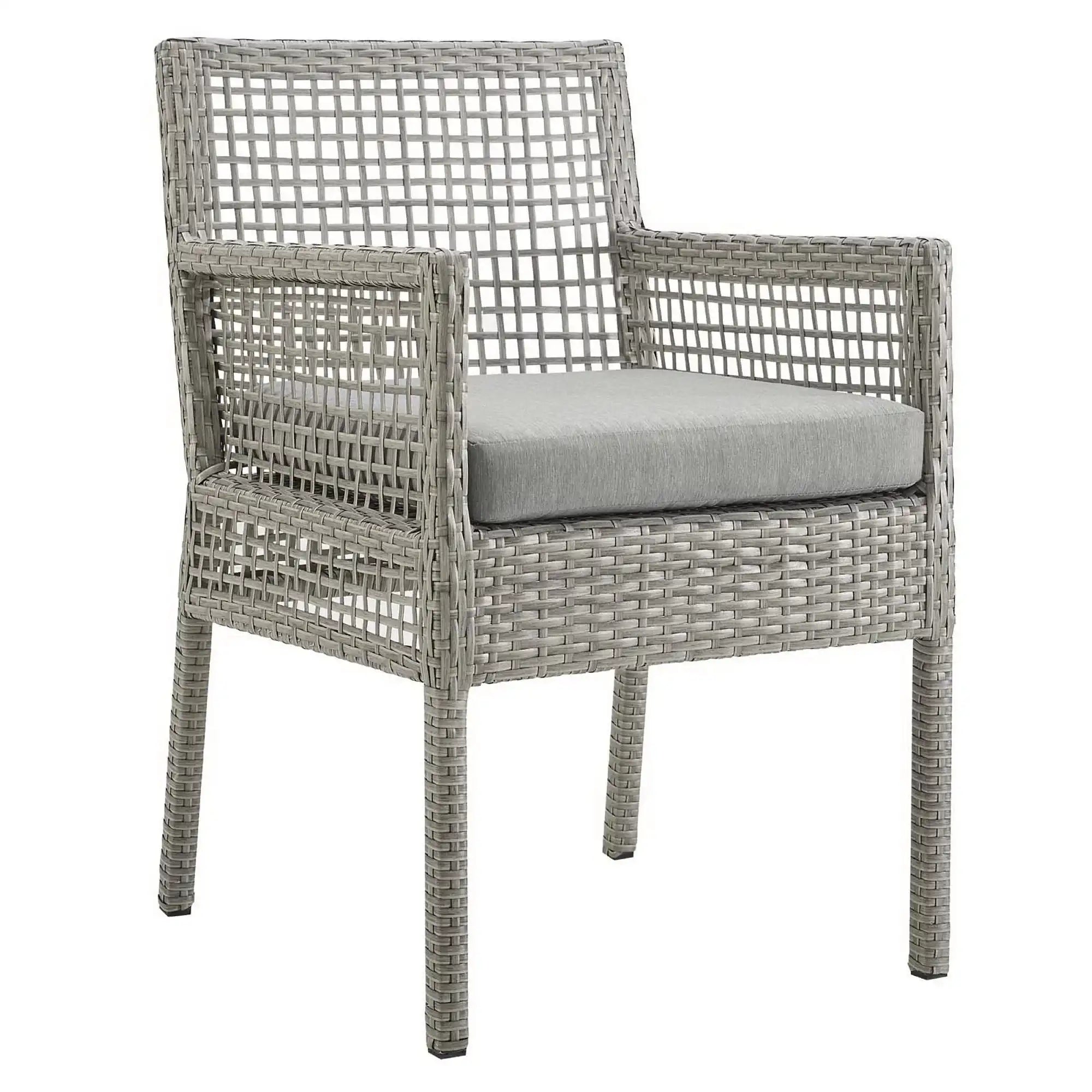 Aura Outdoor Patio Wicker Rattan Dining Armchair Set of 2 by Modway - Best Buy Furniture