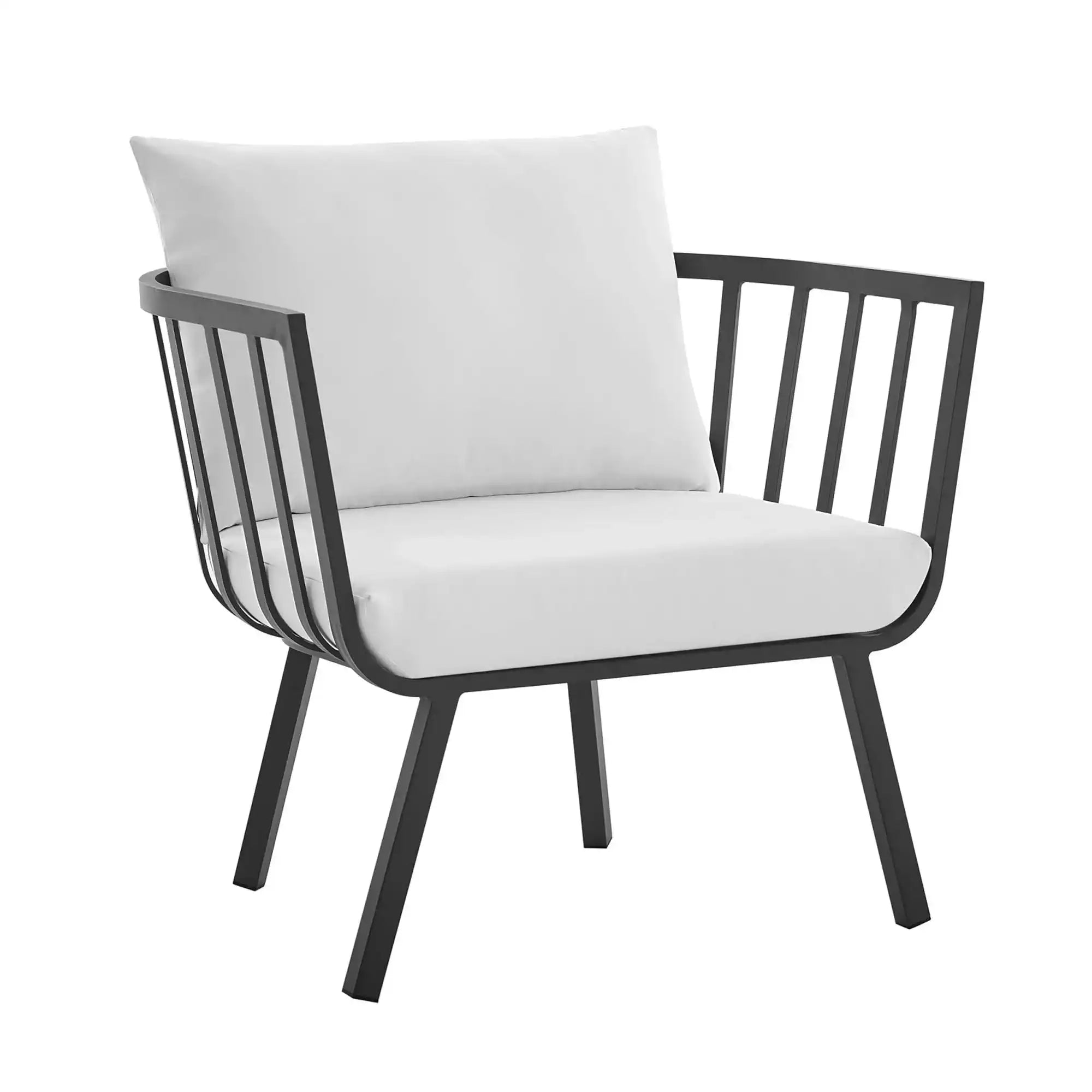 Riverside Outdoor Patio Aluminum Armchair by Modway - Best Buy Furniture