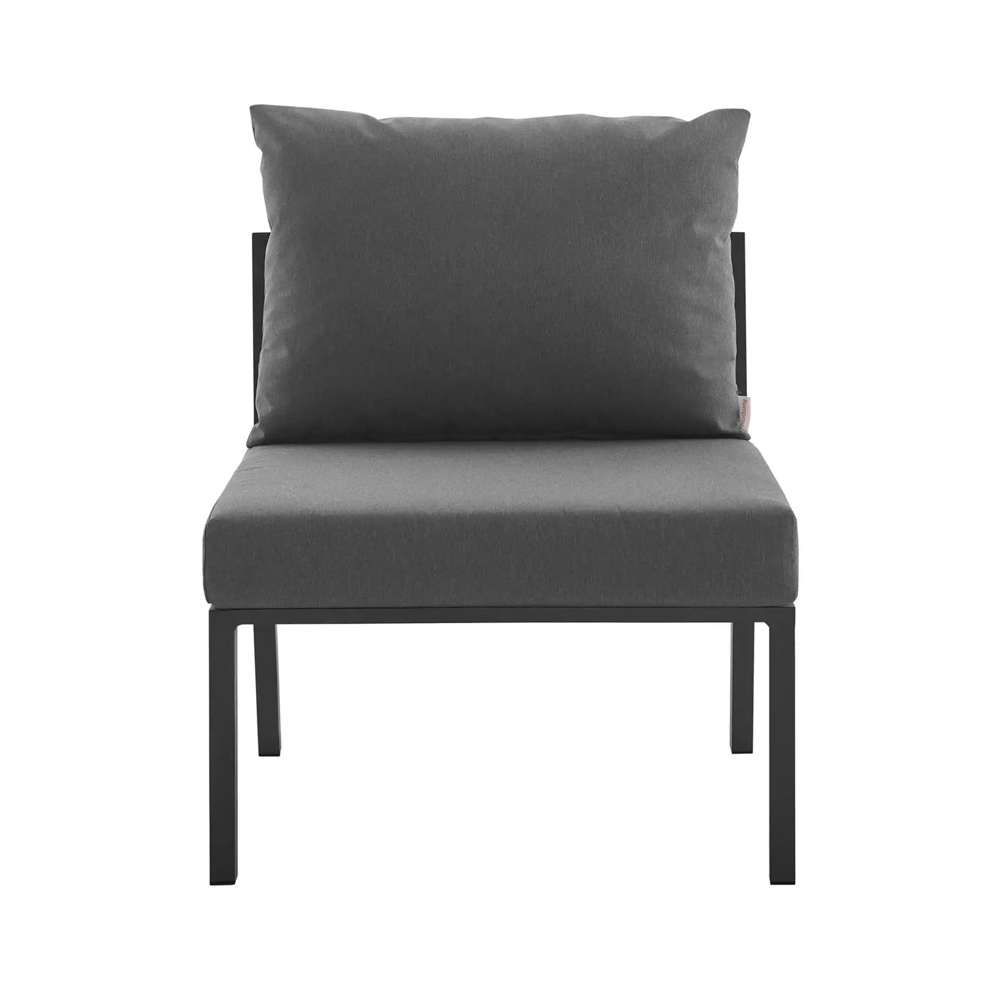 Riverside Outdoor Patio Aluminum Armless Chair by Modway - Best Buy Furniture