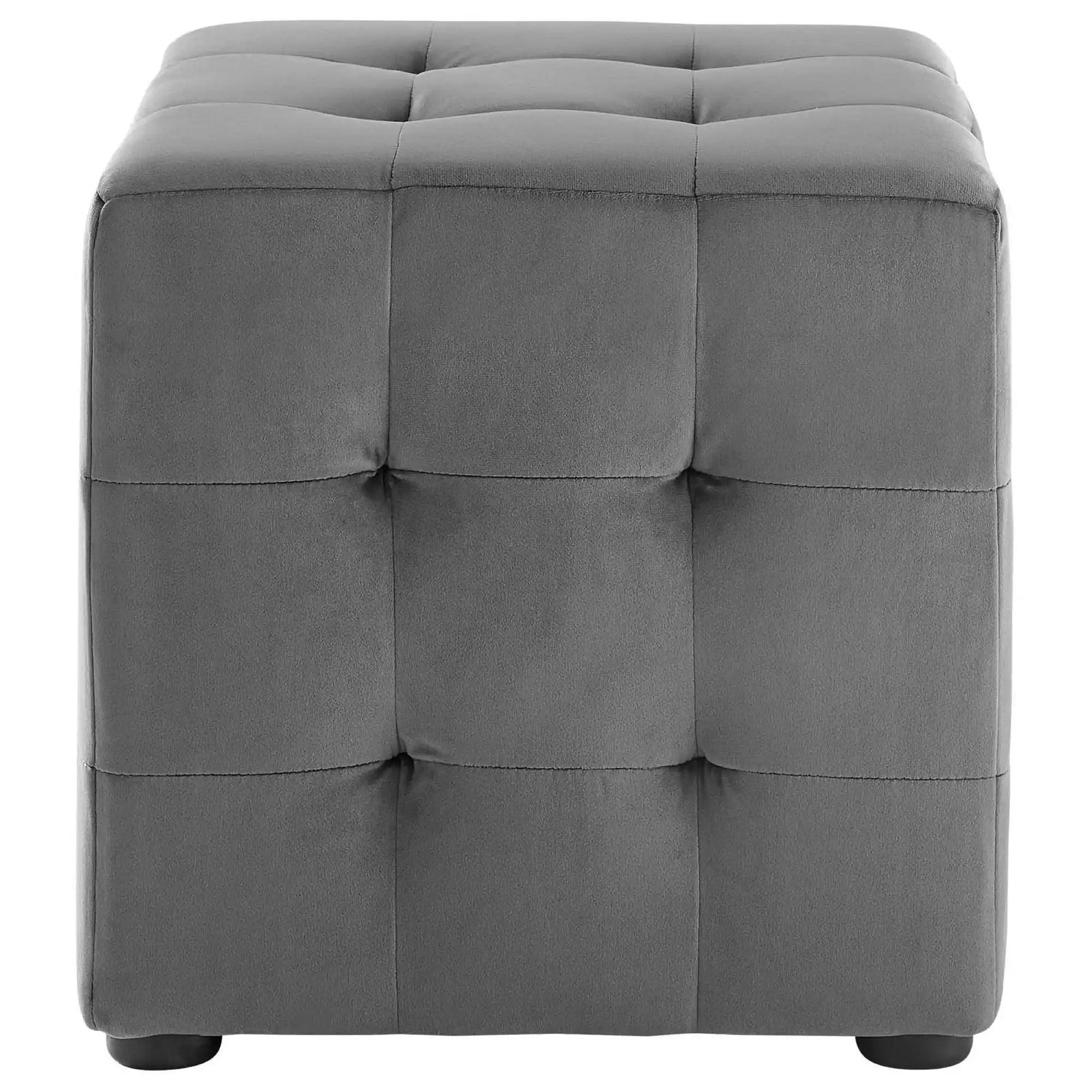 Contour Tufted Cube Performance Velvet Ottoman by Modway - Best Buy Furniture
