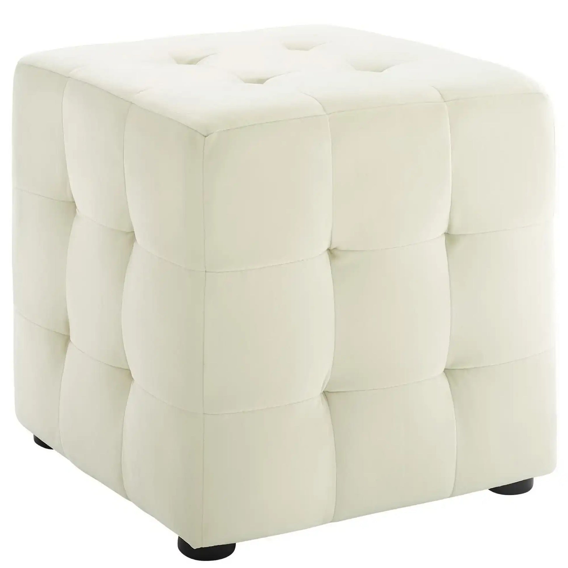 Contour Tufted Cube Performance Velvet Ottoman by Modway - Best Buy Furniture
