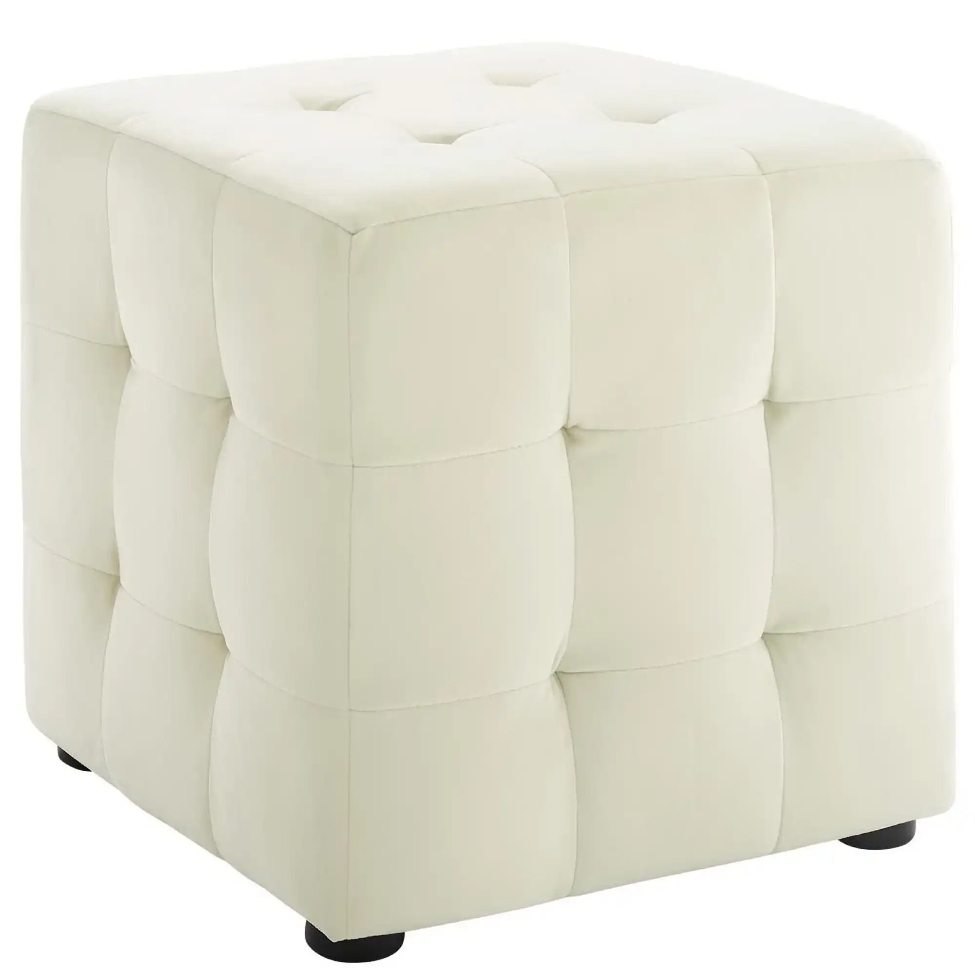 Contour Tufted Cube Performance Velvet Ottoman by Modway - Best Buy Furniture