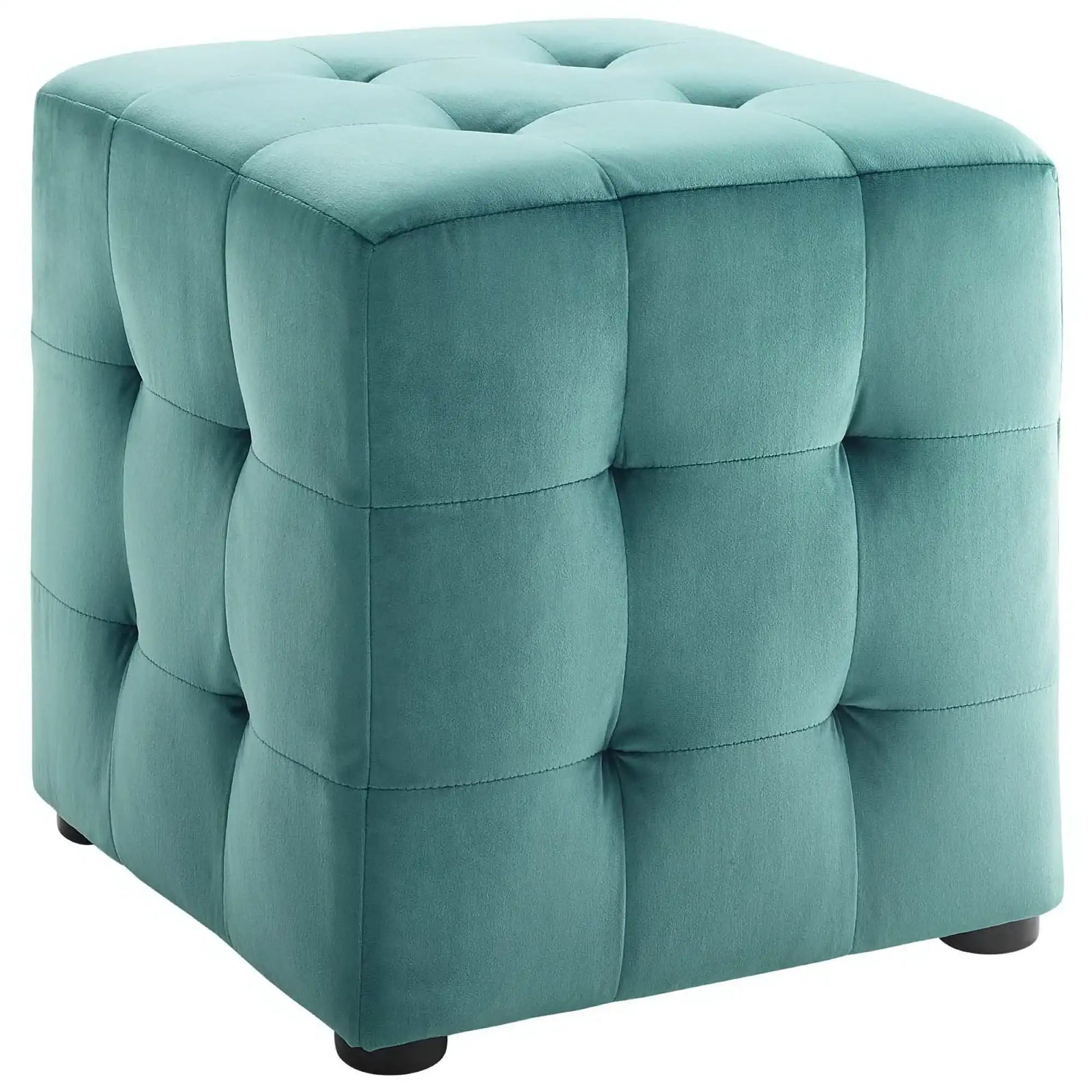 Contour Tufted Cube Performance Velvet Ottoman by Modway - Best Buy Furniture