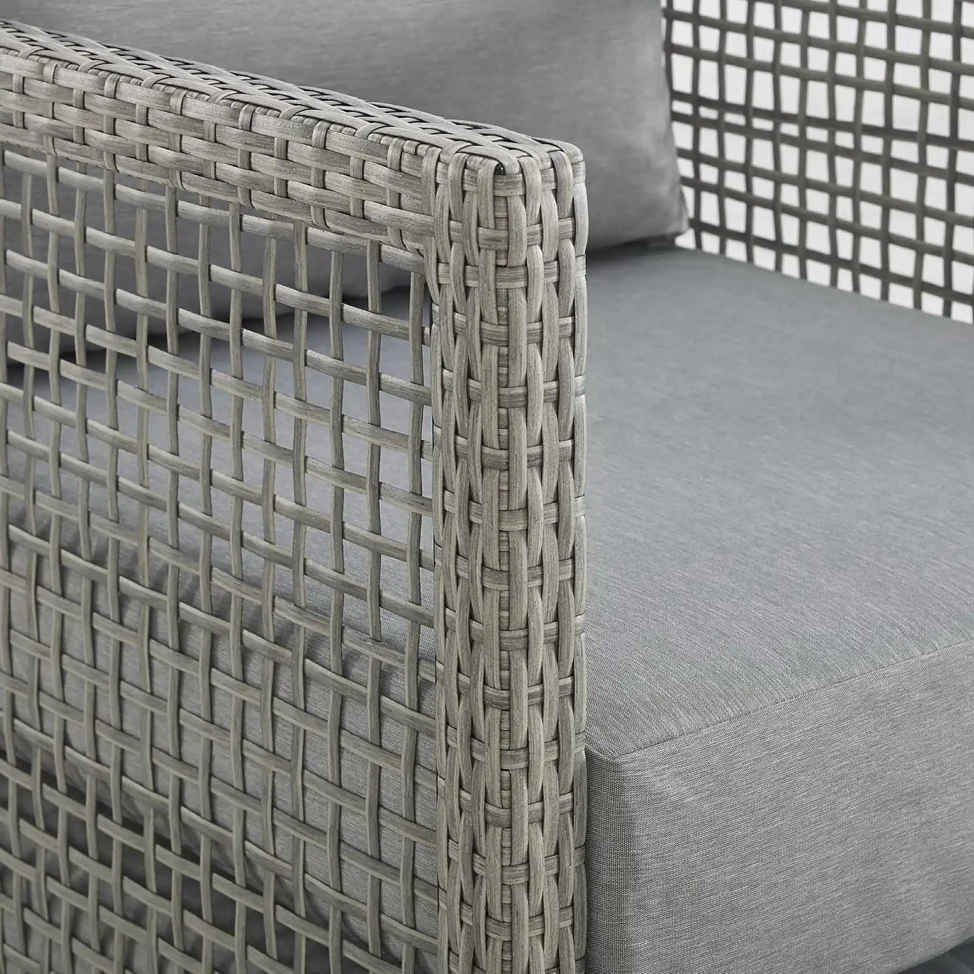 Aura 4 Piece Outdoor Patio Wicker Rattan Set by Modway - Best Buy Furniture