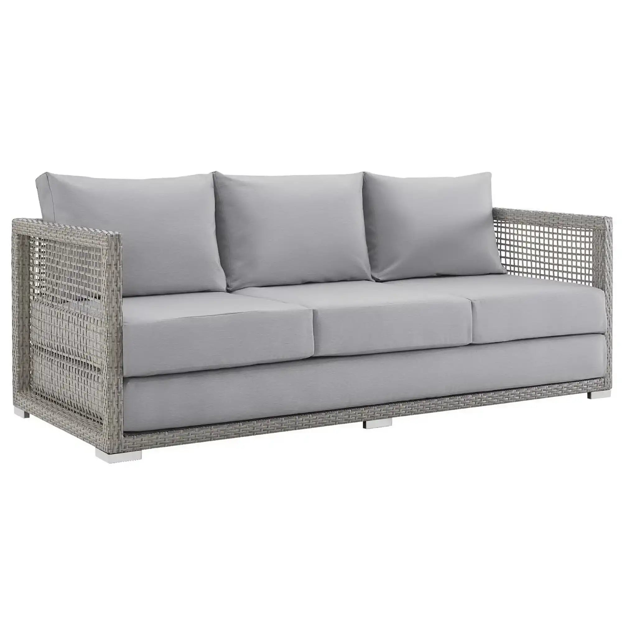 Aura 3 Piece Outdoor Patio Wicker Rattan Set by Modway - Best Buy Furniture