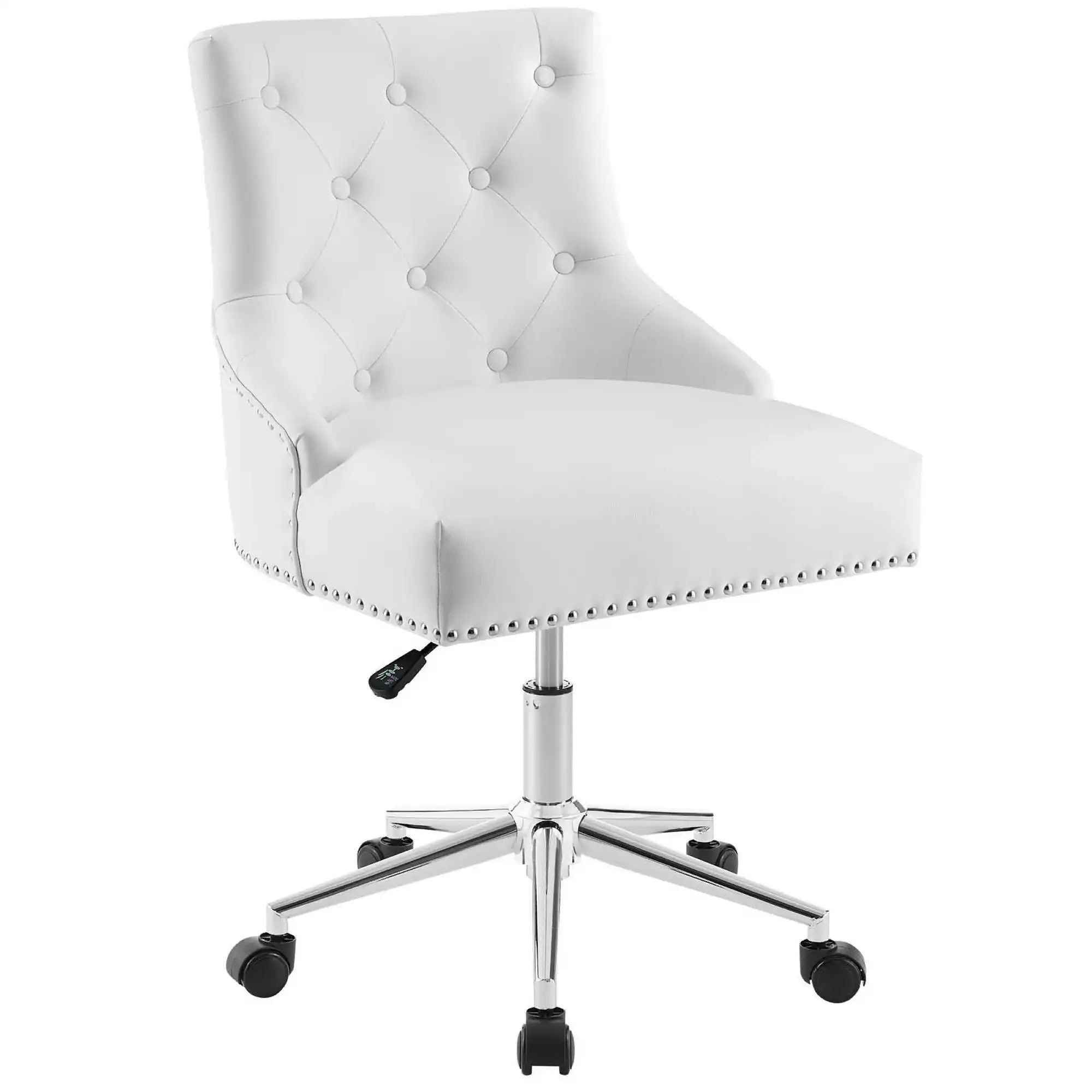 Regent Tufted Button Swivel Faux Leather Office Chair by Modway - Best Buy Furniture