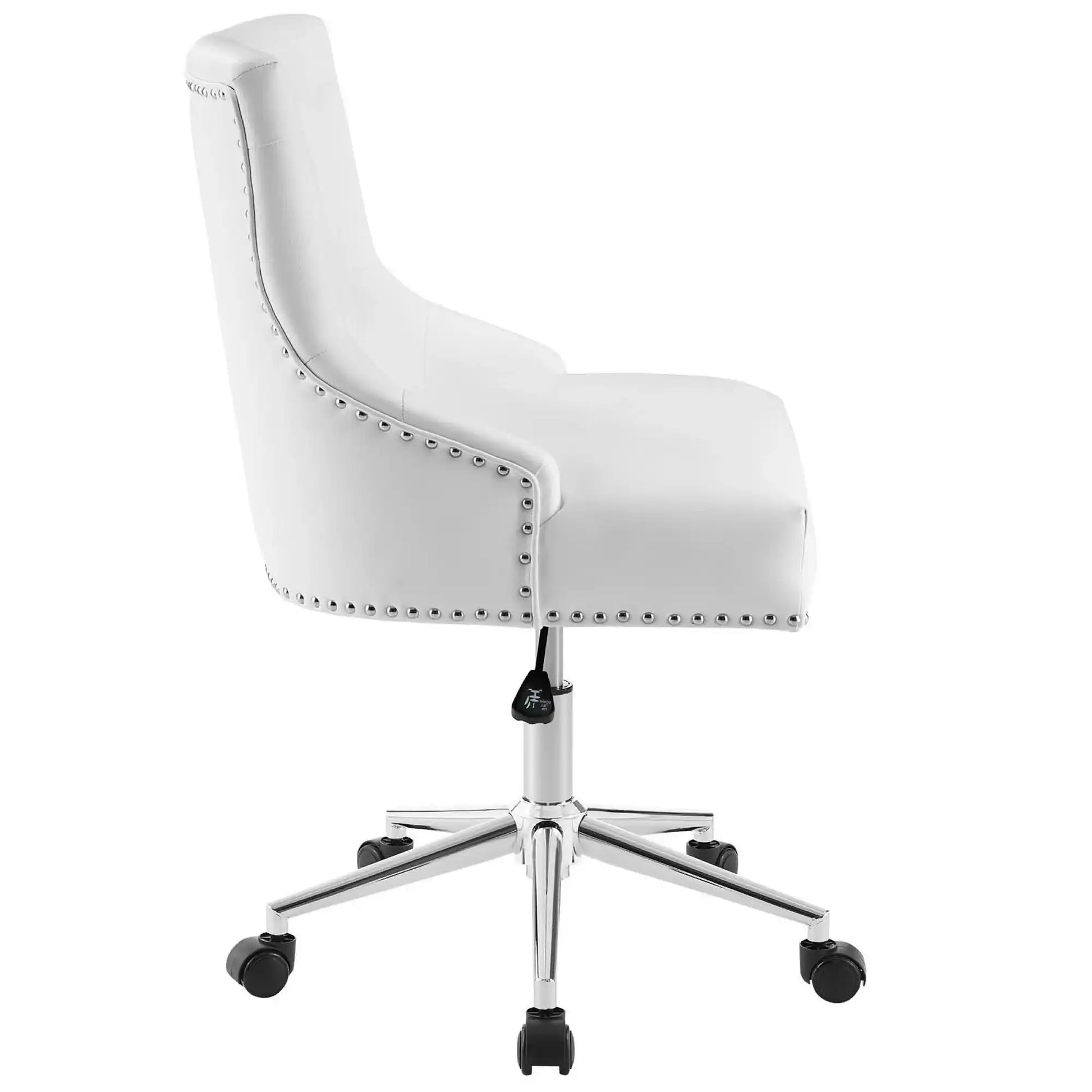 Regent Tufted Button Swivel Faux Leather Office Chair by Modway - Best Buy Furniture