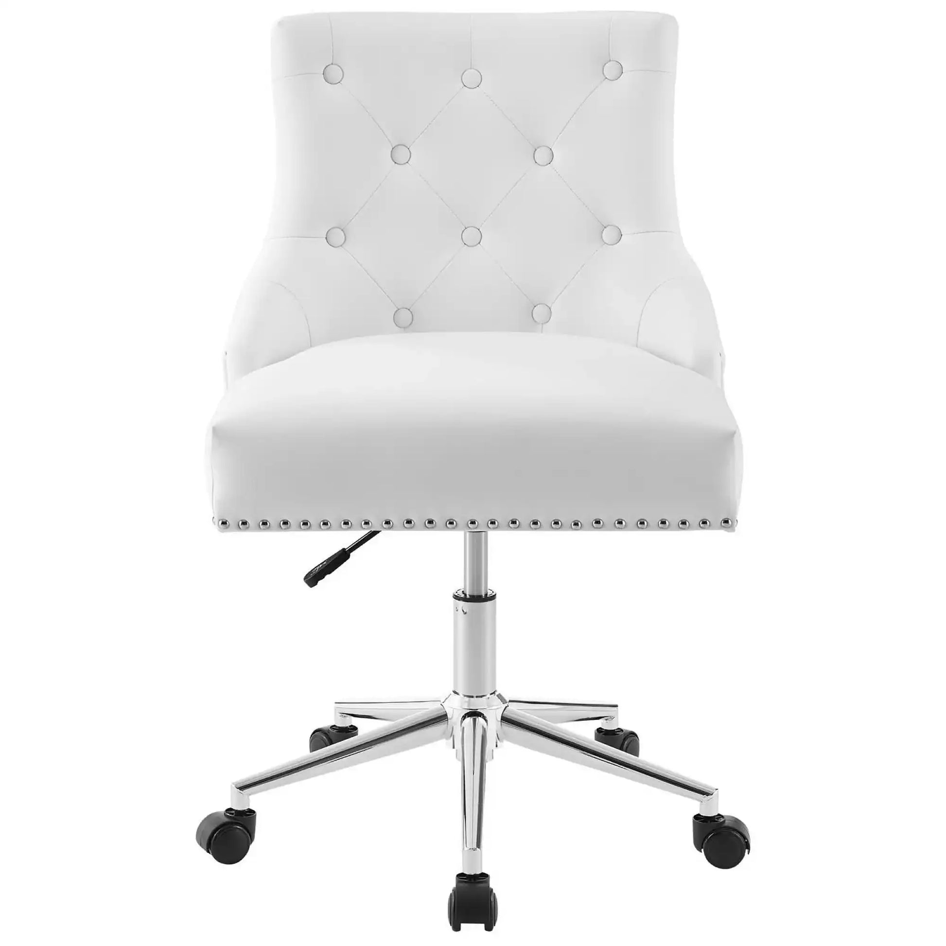 Regent Tufted Button Swivel Faux Leather Office Chair by Modway - Best Buy Furniture