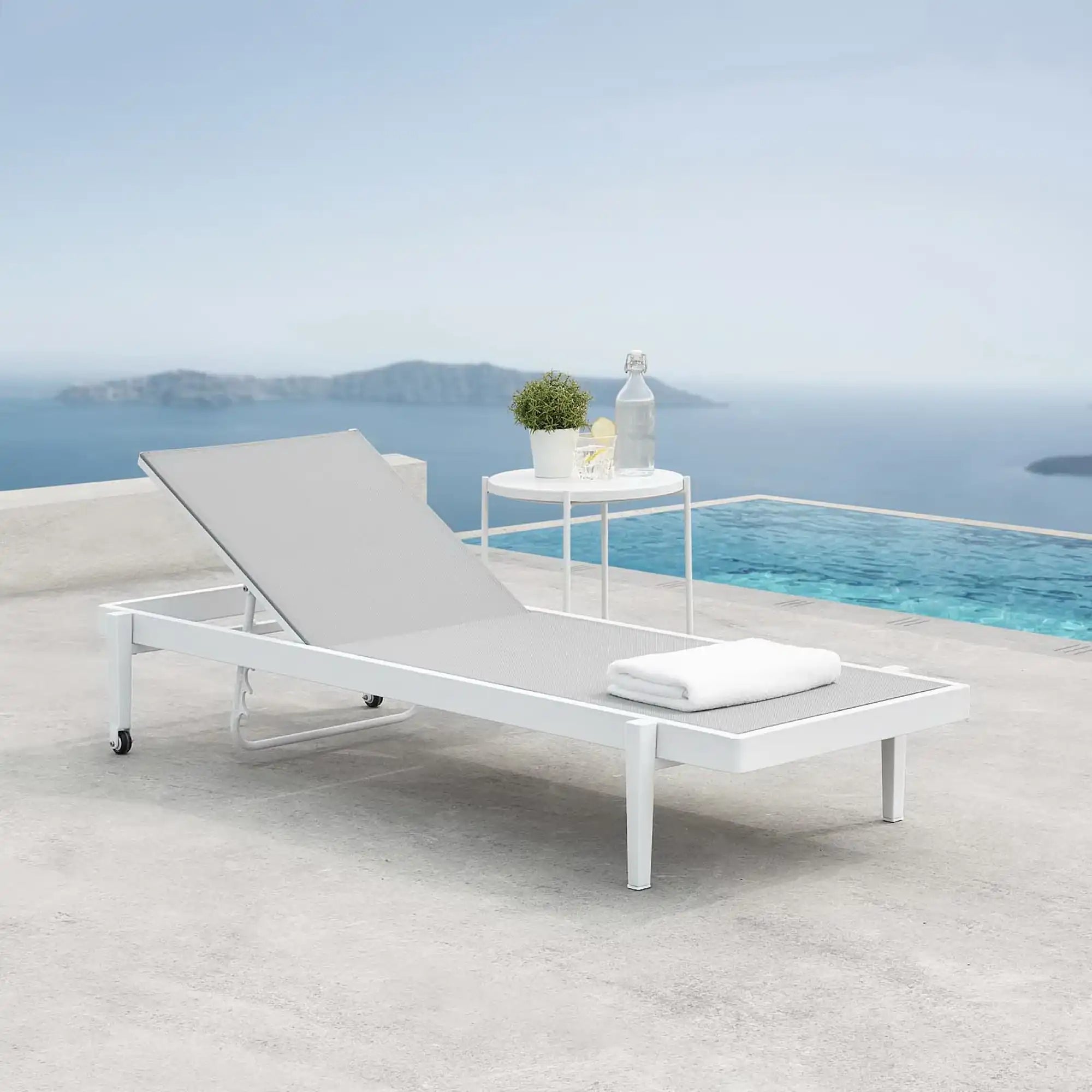 Charleston Outdoor Patio Chaise Lounge Chair by Modway - Best Buy Furniture