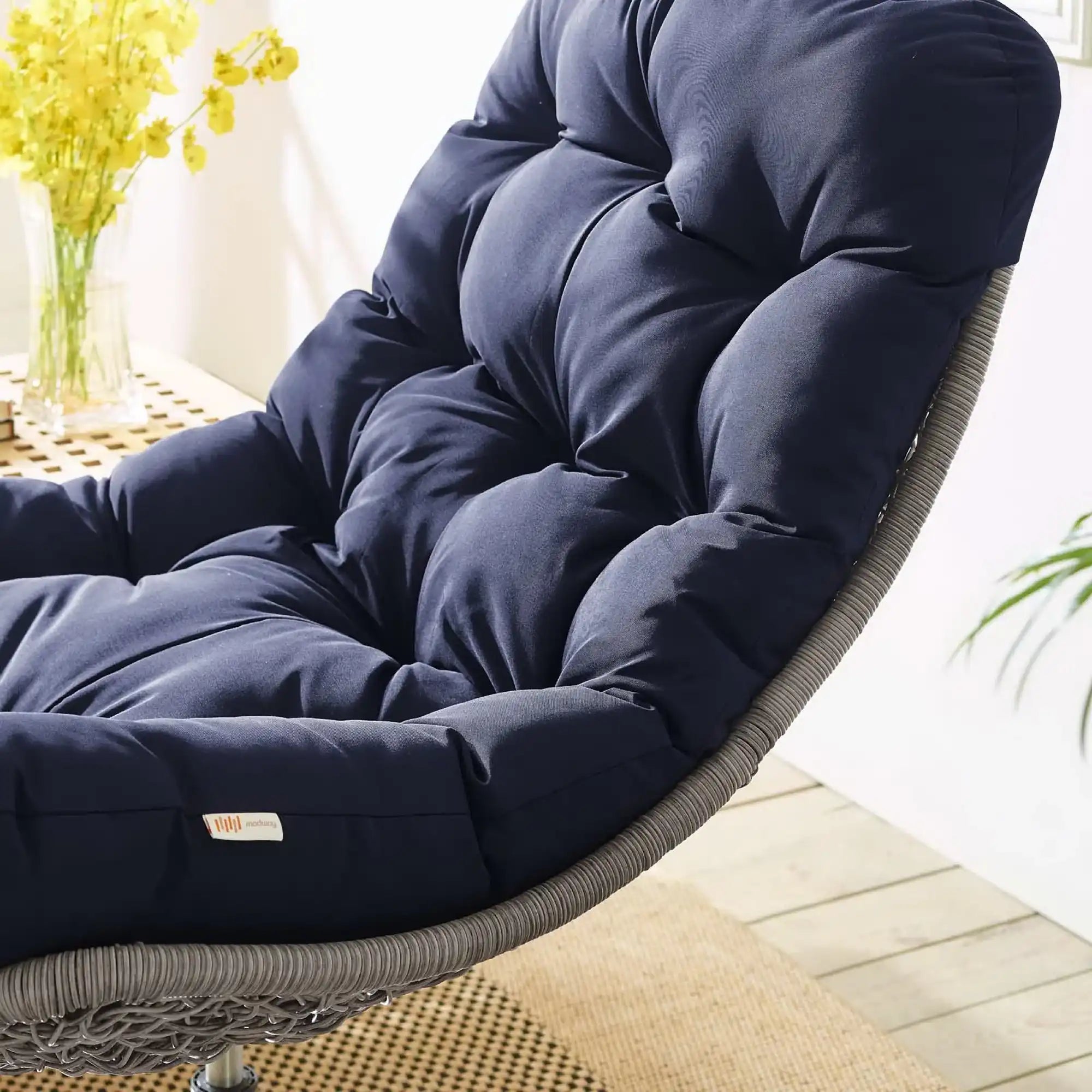 Brighton Wicker Rattan Outdoor Patio Swivel Lounge Chair by Modway - Best Buy Furniture