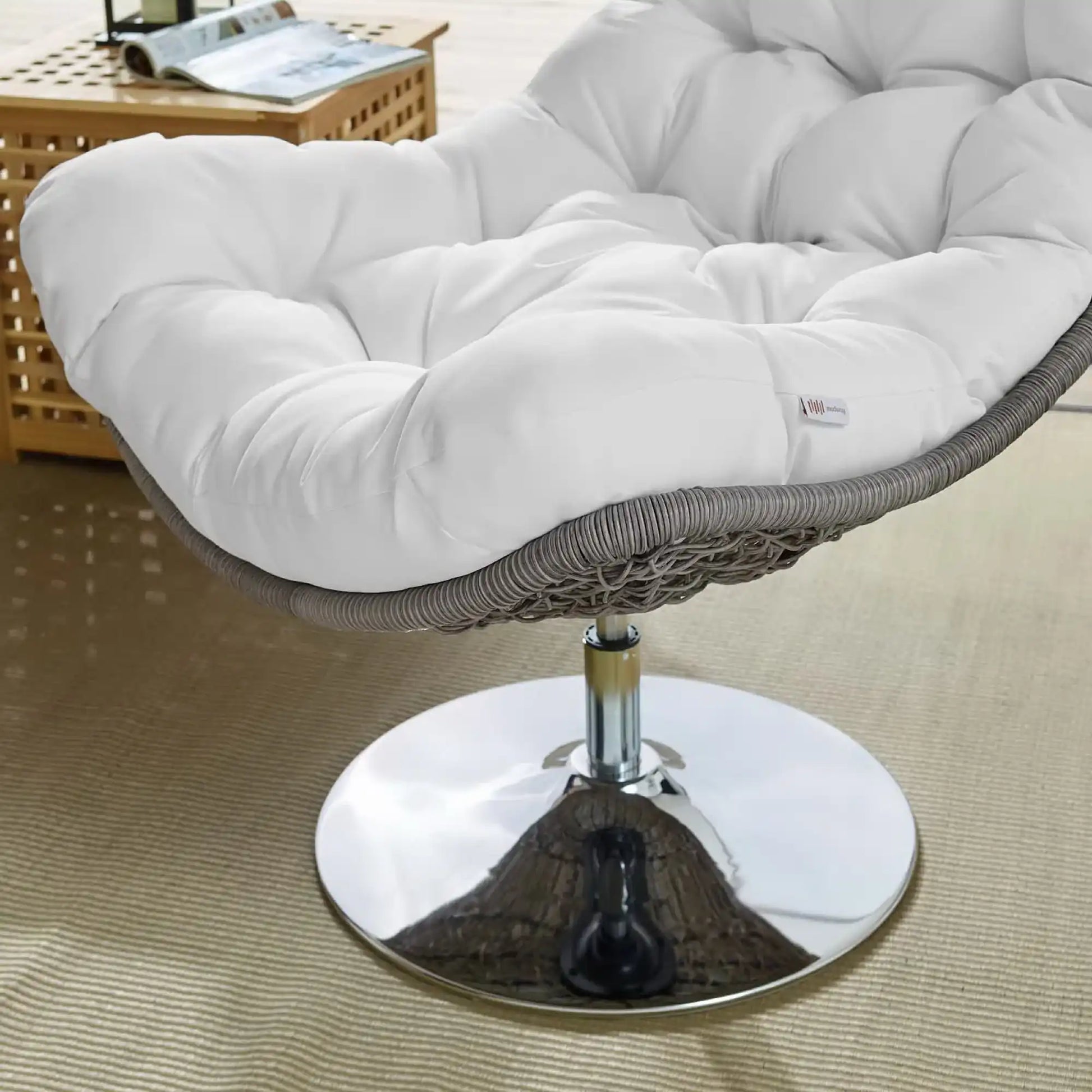 Brighton Wicker Rattan Outdoor Patio Swivel Lounge Chair by Modway - Best Buy Furniture