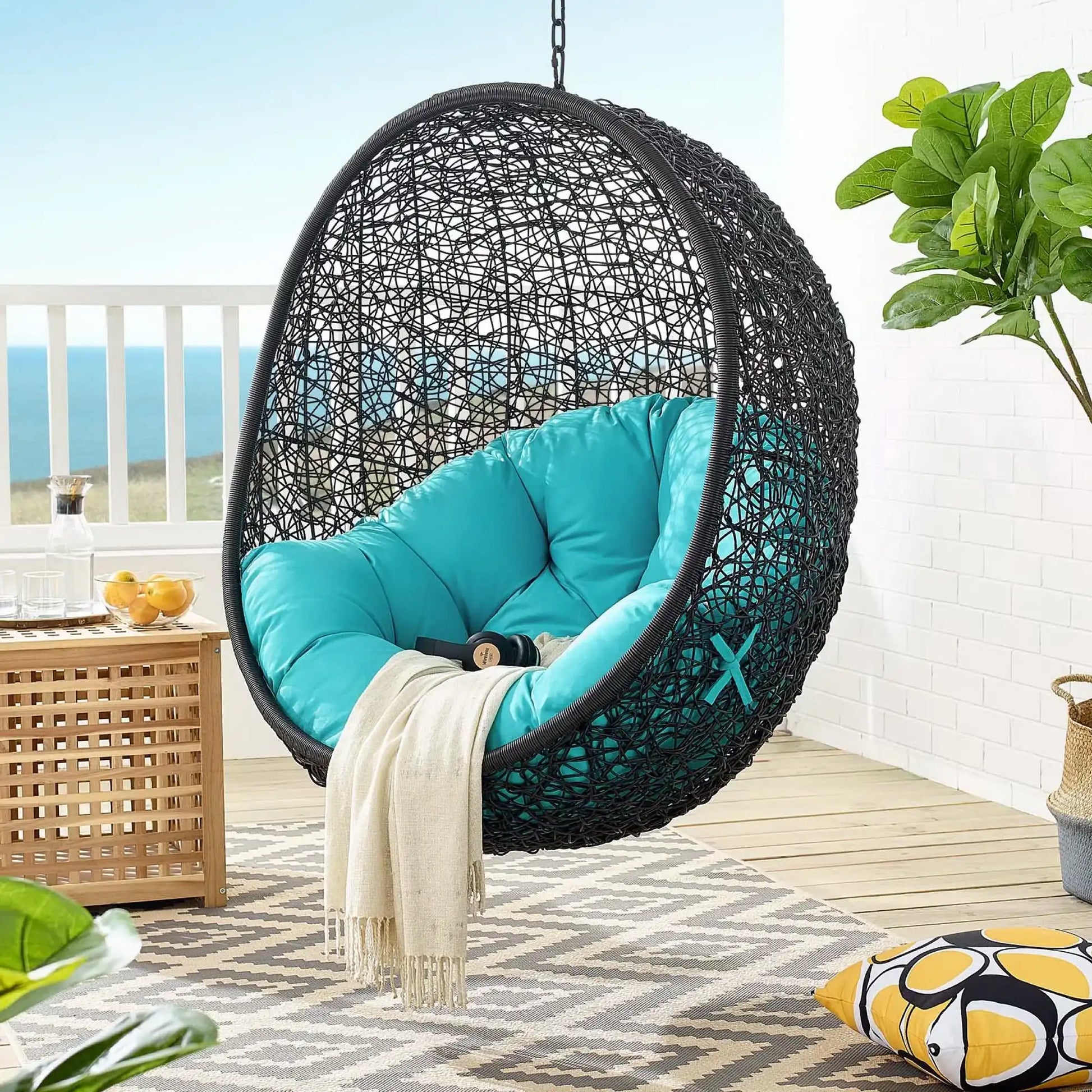 Encase Swing Outdoor Patio Lounge Chair Without Stand by Modway - Best Buy Furniture
