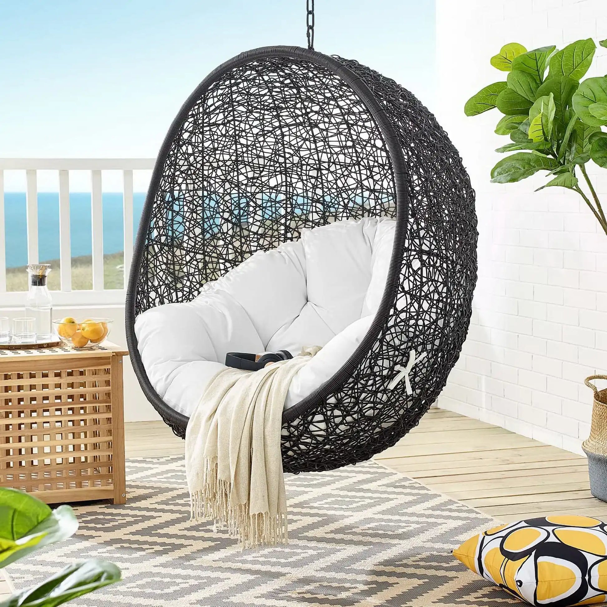 Encase Swing Outdoor Patio Lounge Chair Without Stand by Modway - Best Buy Furniture