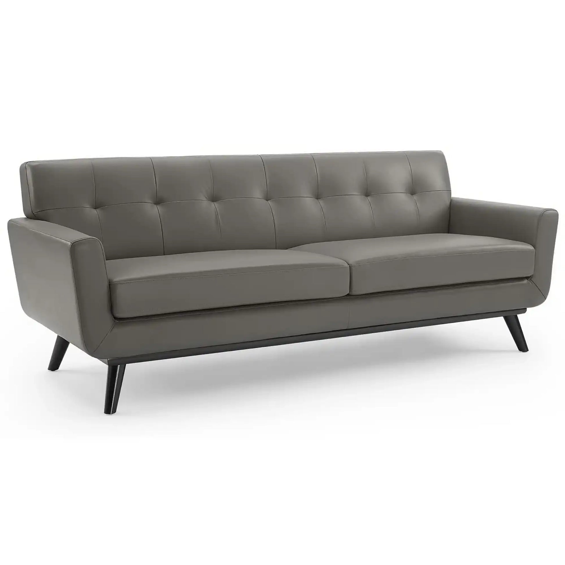 Engage Top-Grain Leather Living Room Lounge Sofa by Modway - Best Buy Furniture