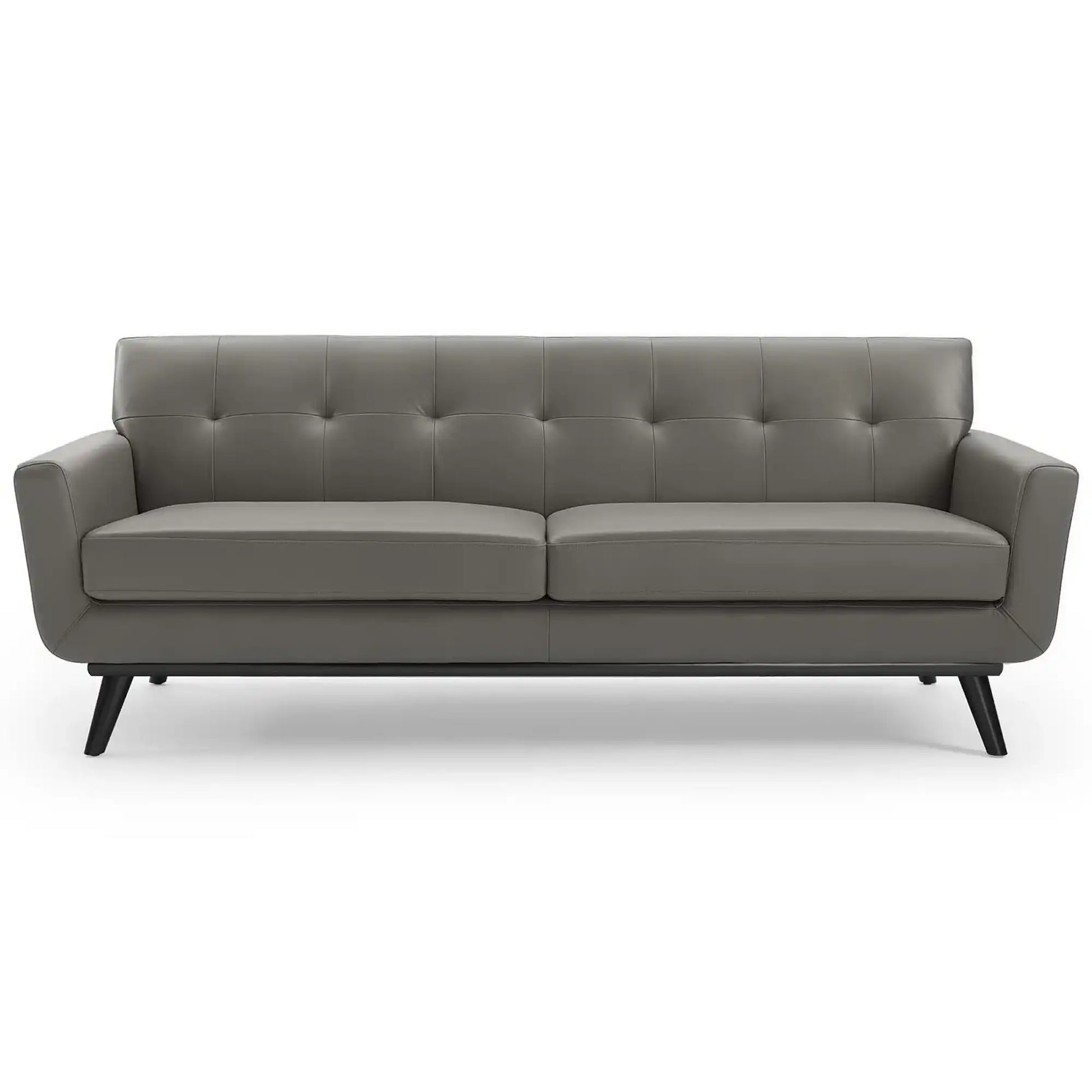 Engage Top-Grain Leather Living Room Lounge Sofa by Modway - Best Buy Furniture