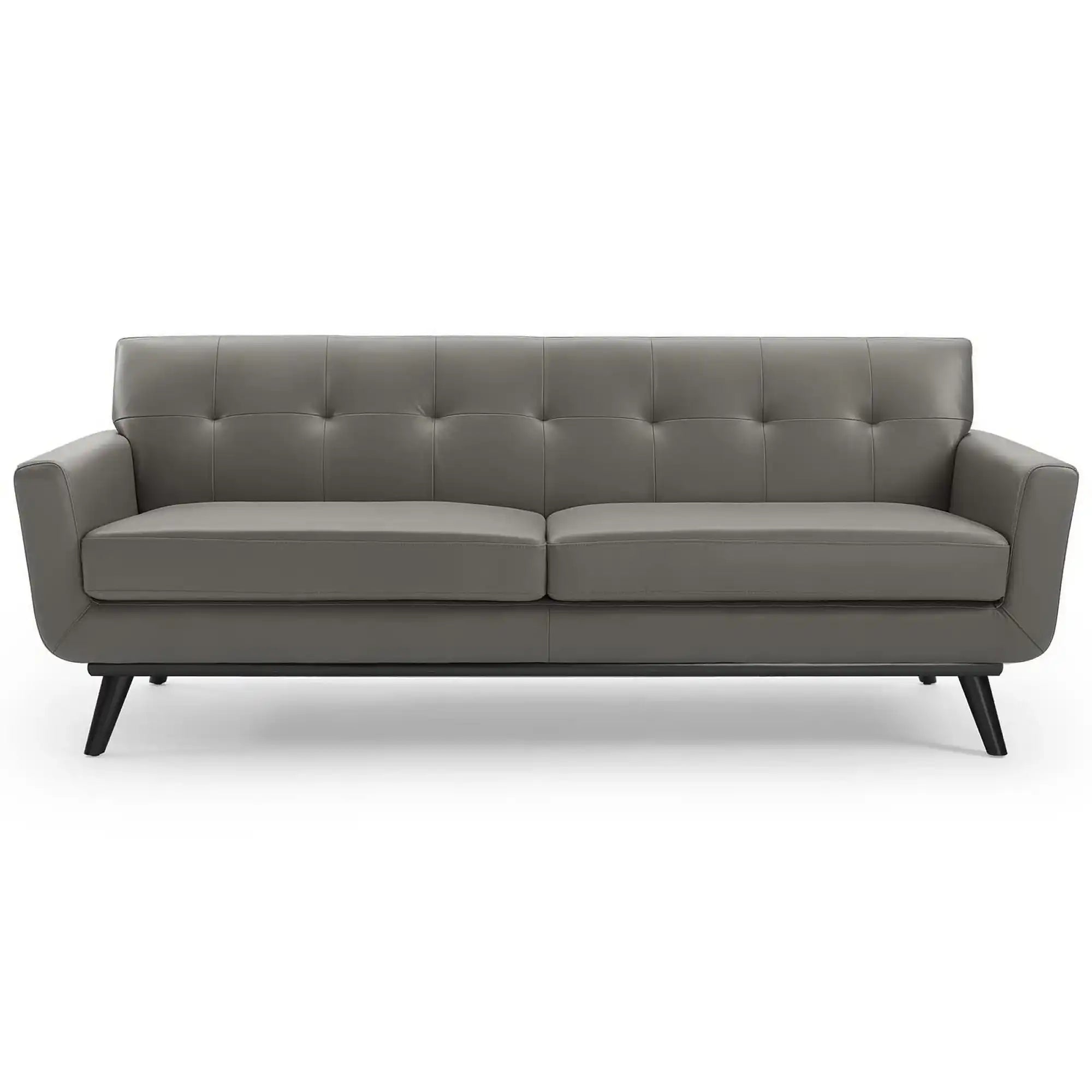 Engage Top-Grain Leather Living Room Lounge Sofa by Modway - Best Buy Furniture