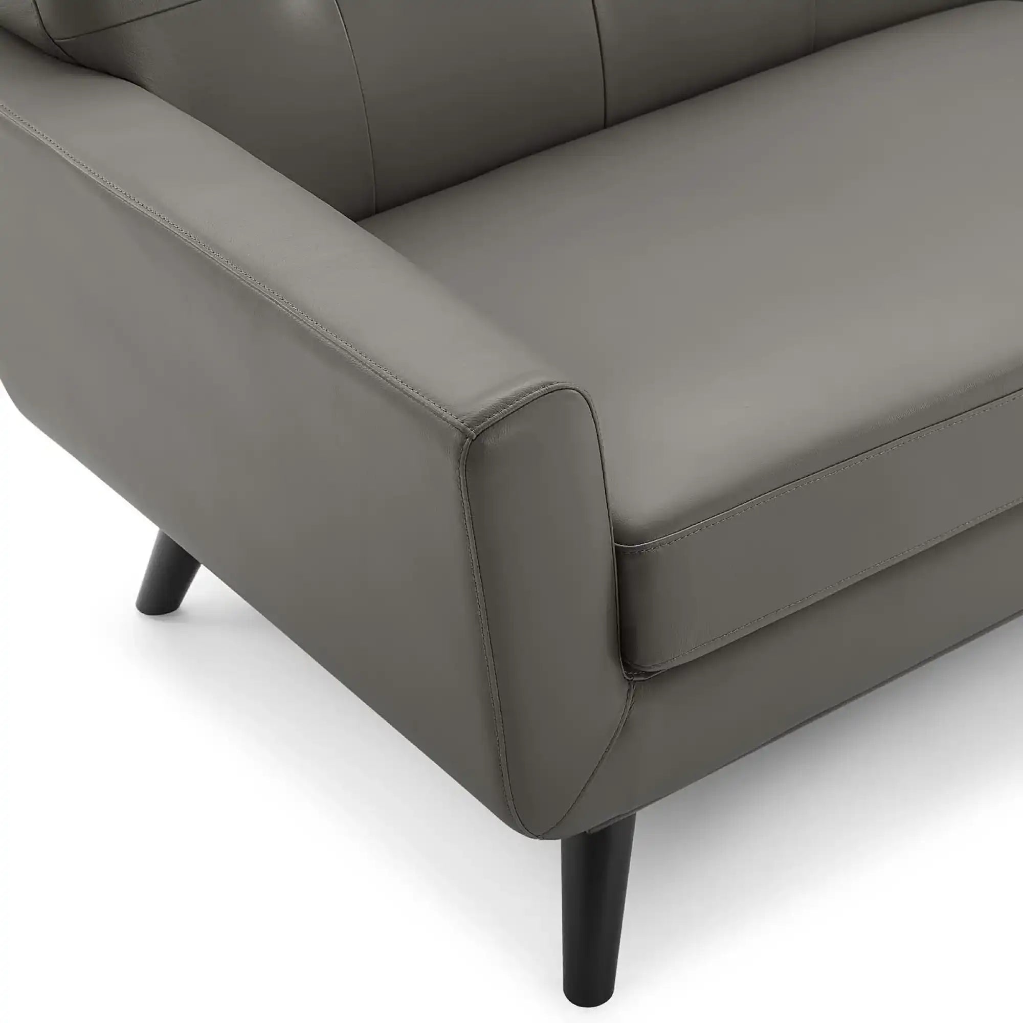Engage Top-Grain Leather Living Room Lounge Sofa by Modway - Best Buy Furniture