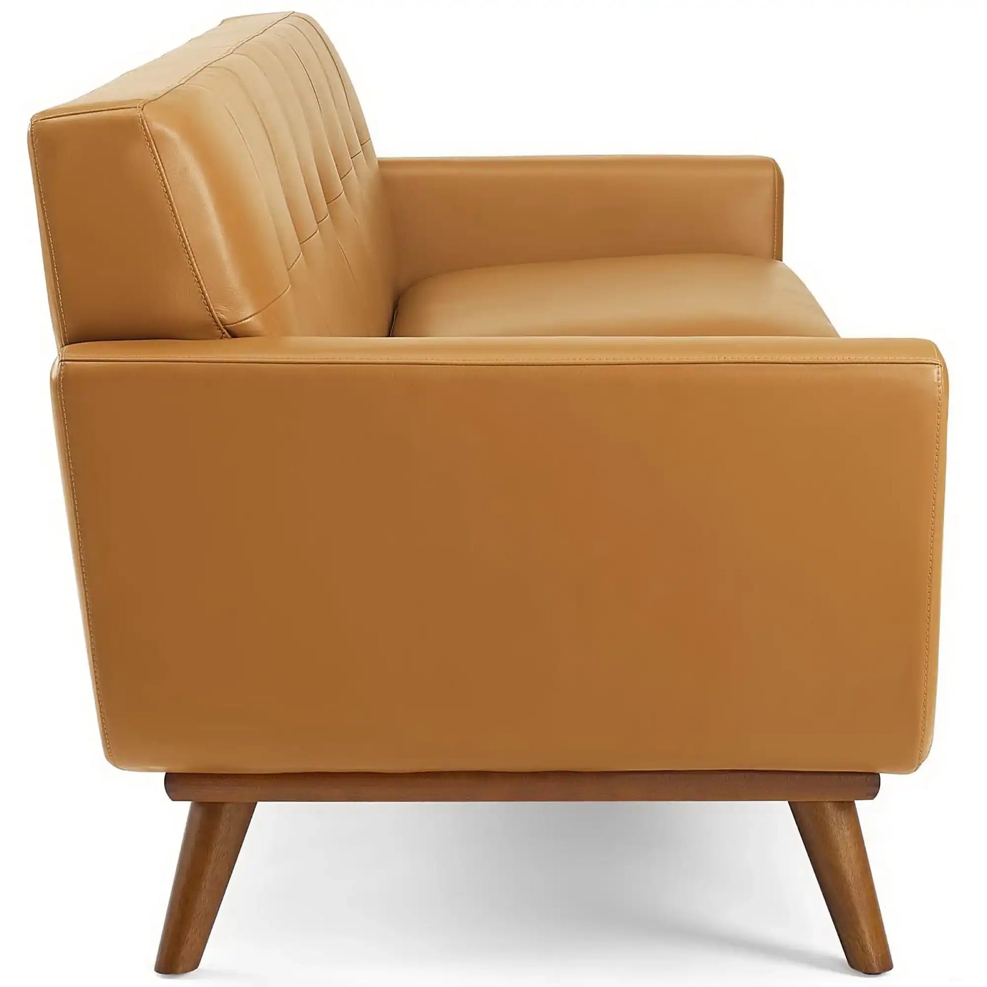 Engage Top-Grain Leather Living Room Lounge Sofa by Modway - Best Buy Furniture