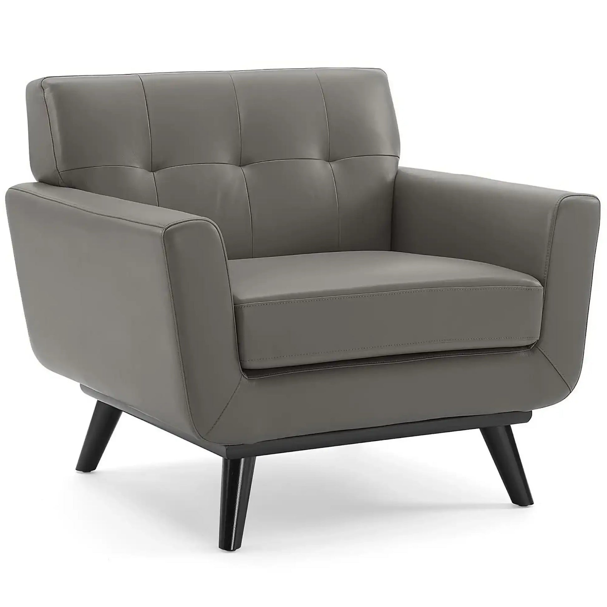 Engage Top-Grain Leather Living Room Lounge Accent Armchair by Modway - Best Buy Furniture