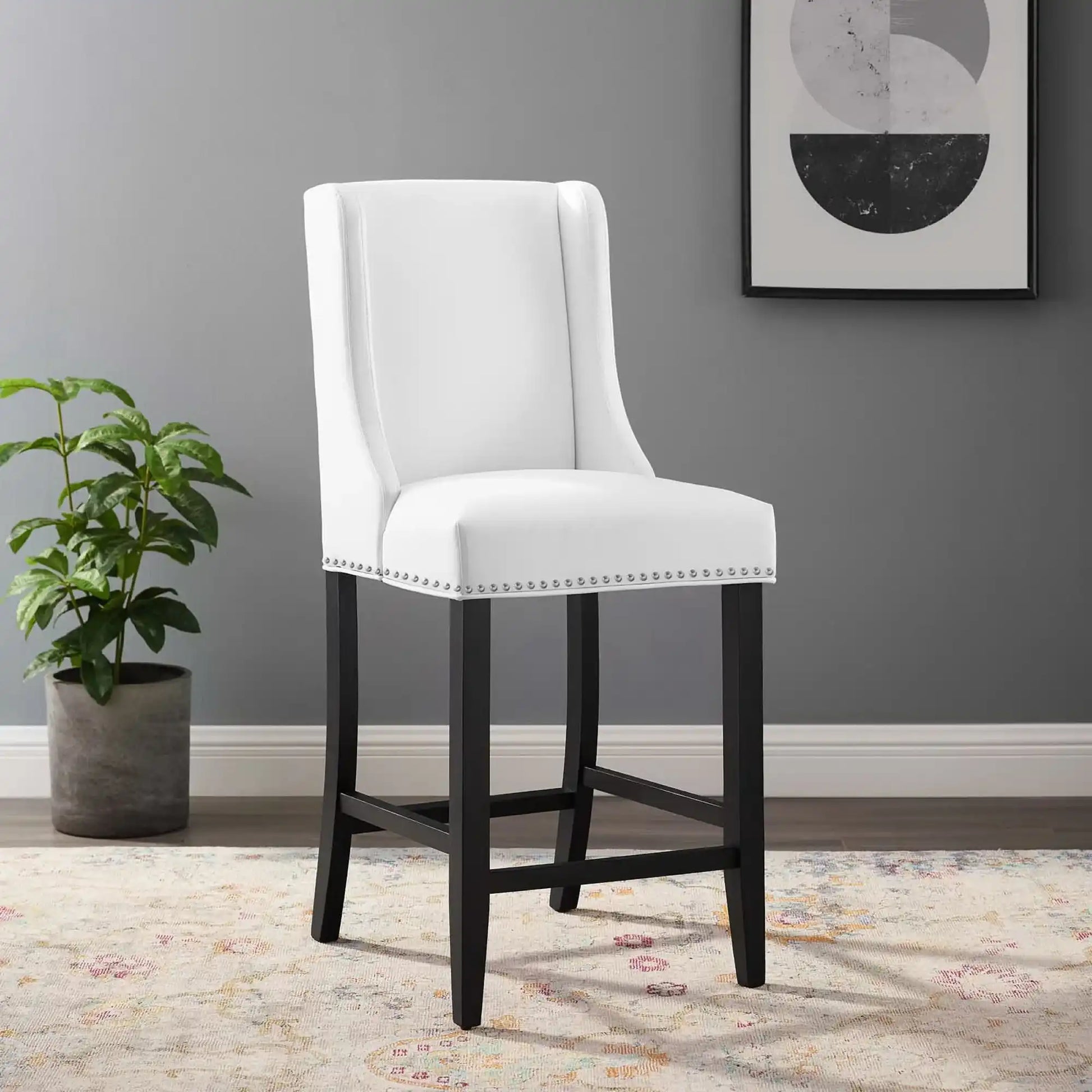 Baron Faux Leather Counter Stool by Modway - Best Buy Furniture