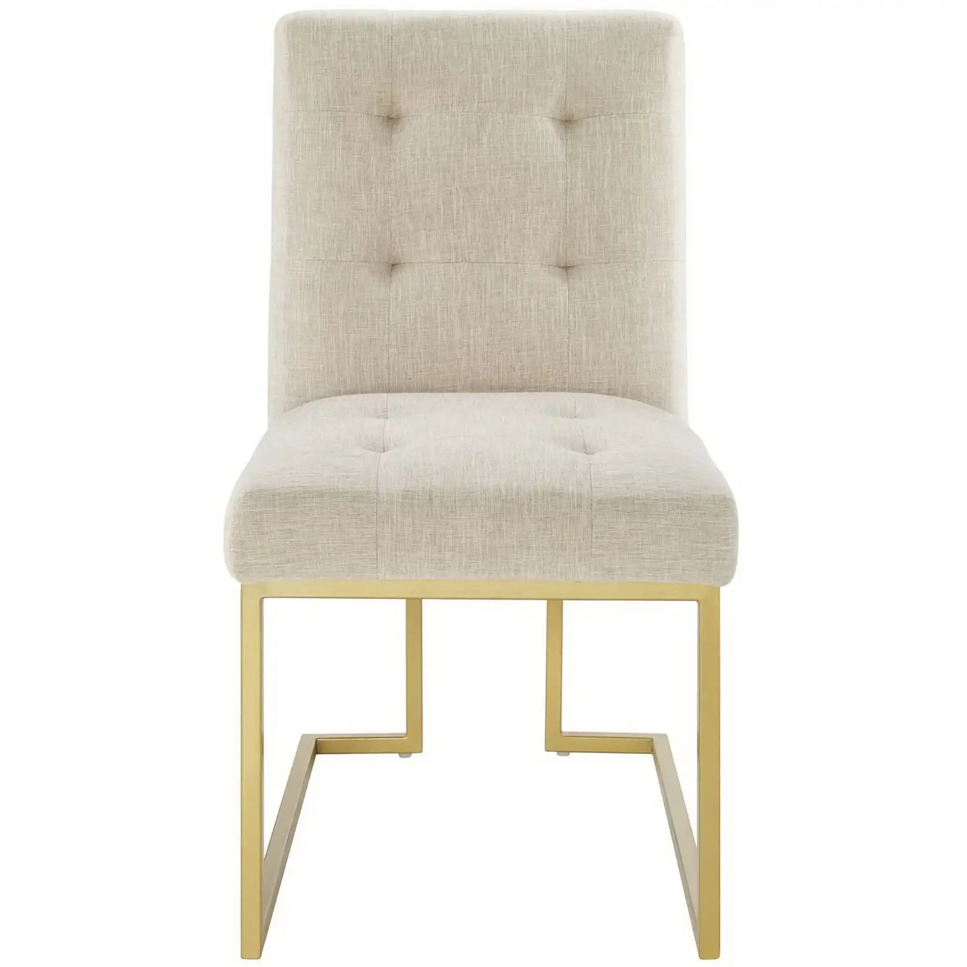 Privy Gold Stainless Steel Upholstered Fabric Dining Accent Chair by Modway - Best Buy Furniture