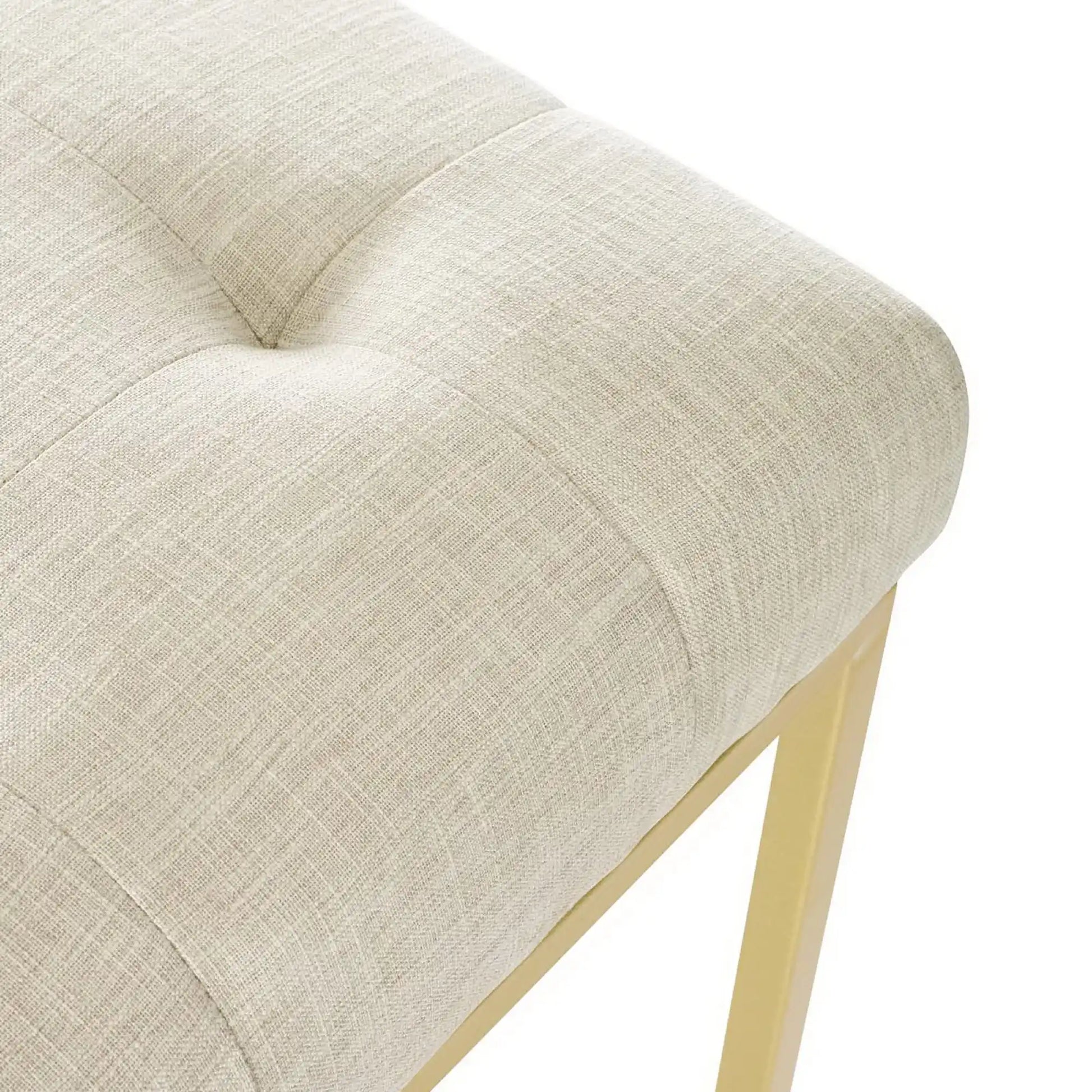Privy Gold Stainless Steel Upholstered Fabric Dining Accent Chair by Modway - Best Buy Furniture