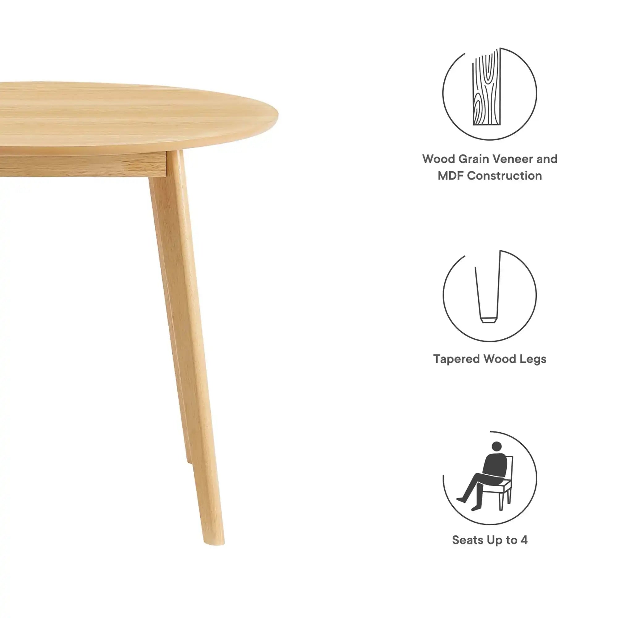 Vision 35" Round Dining Table by Modway - Best Buy Furniture