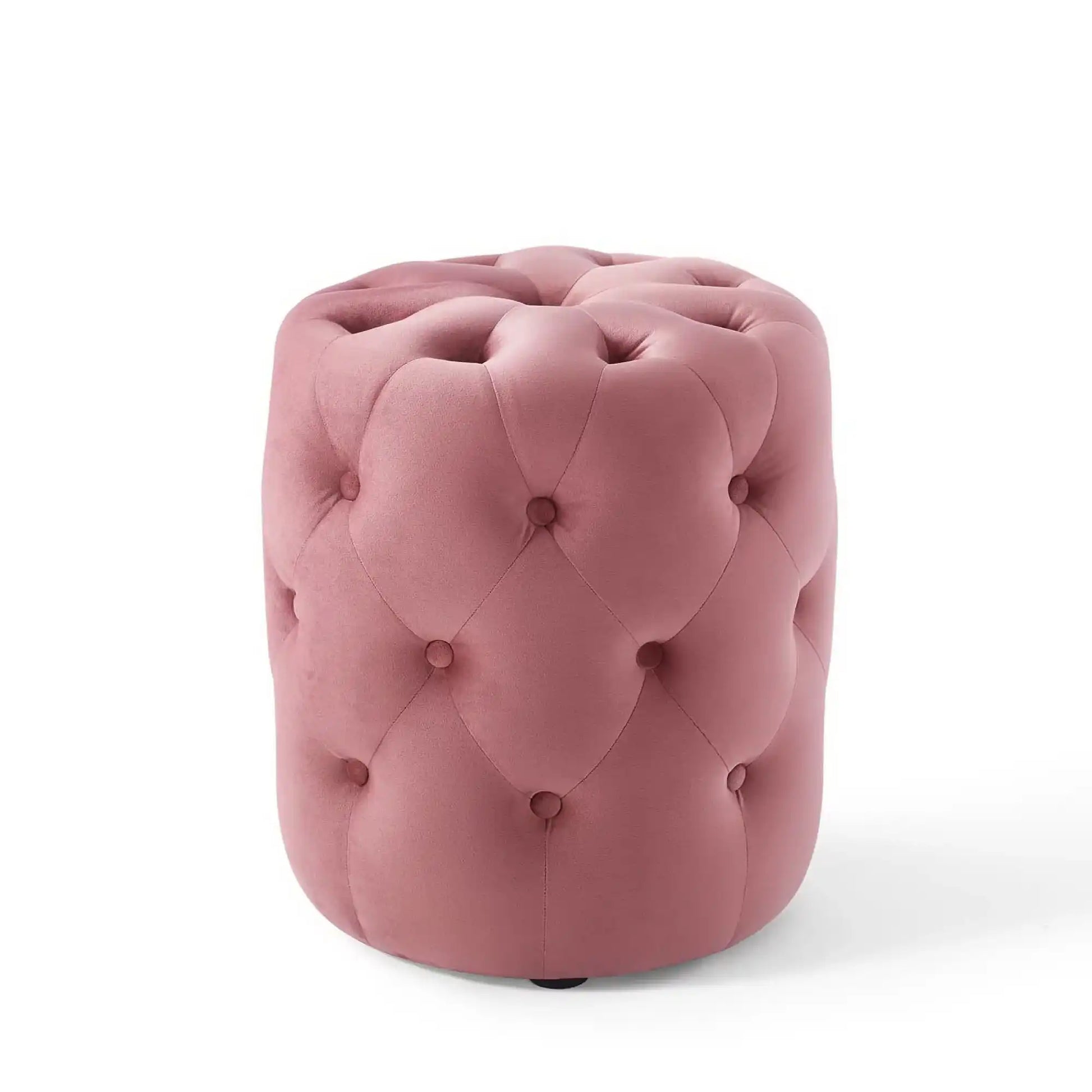 Amour Tufted Button Round Performance Velvet Ottoman by Modway - Best Buy Furniture