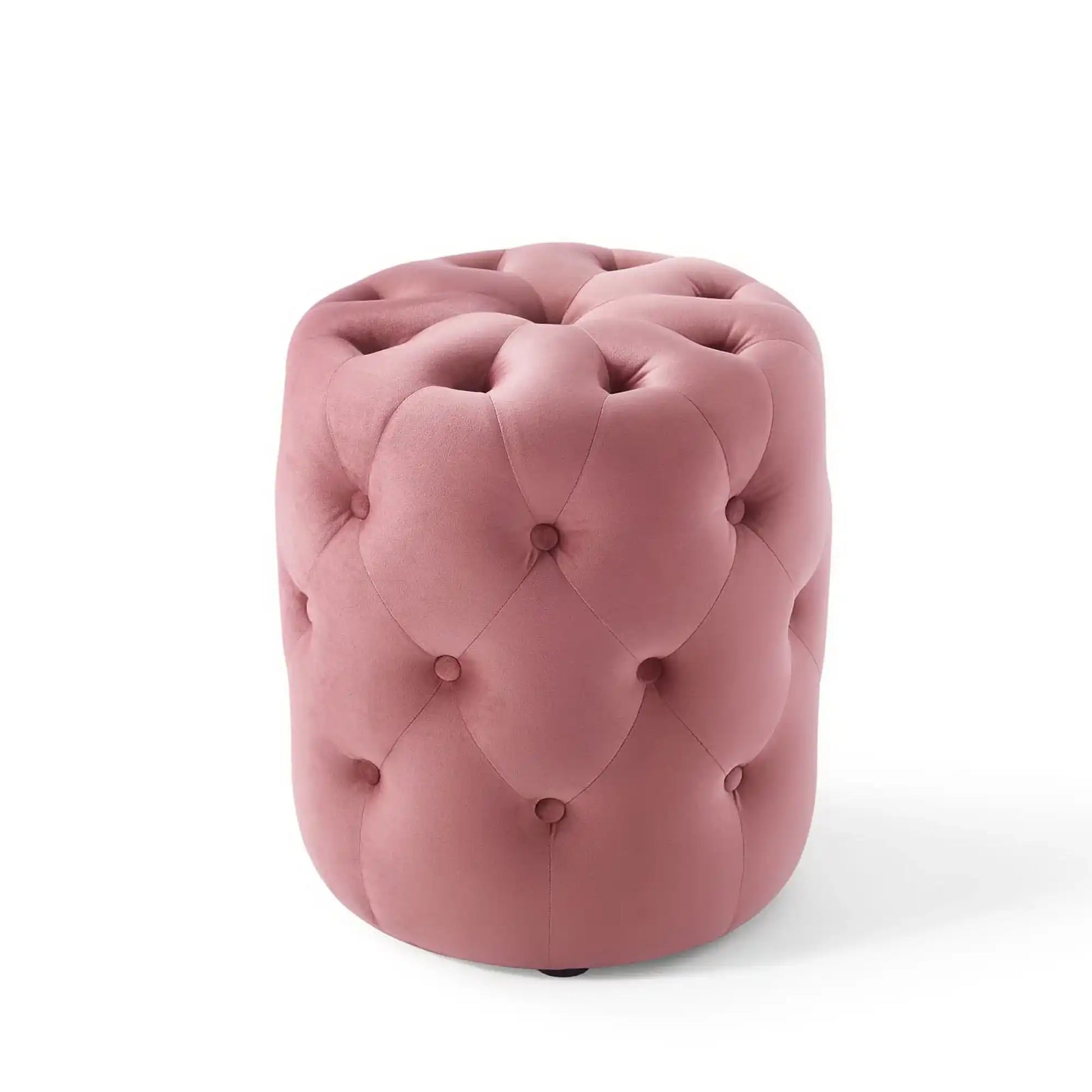 Amour Tufted Button Round Performance Velvet Ottoman by Modway - Best Buy Furniture