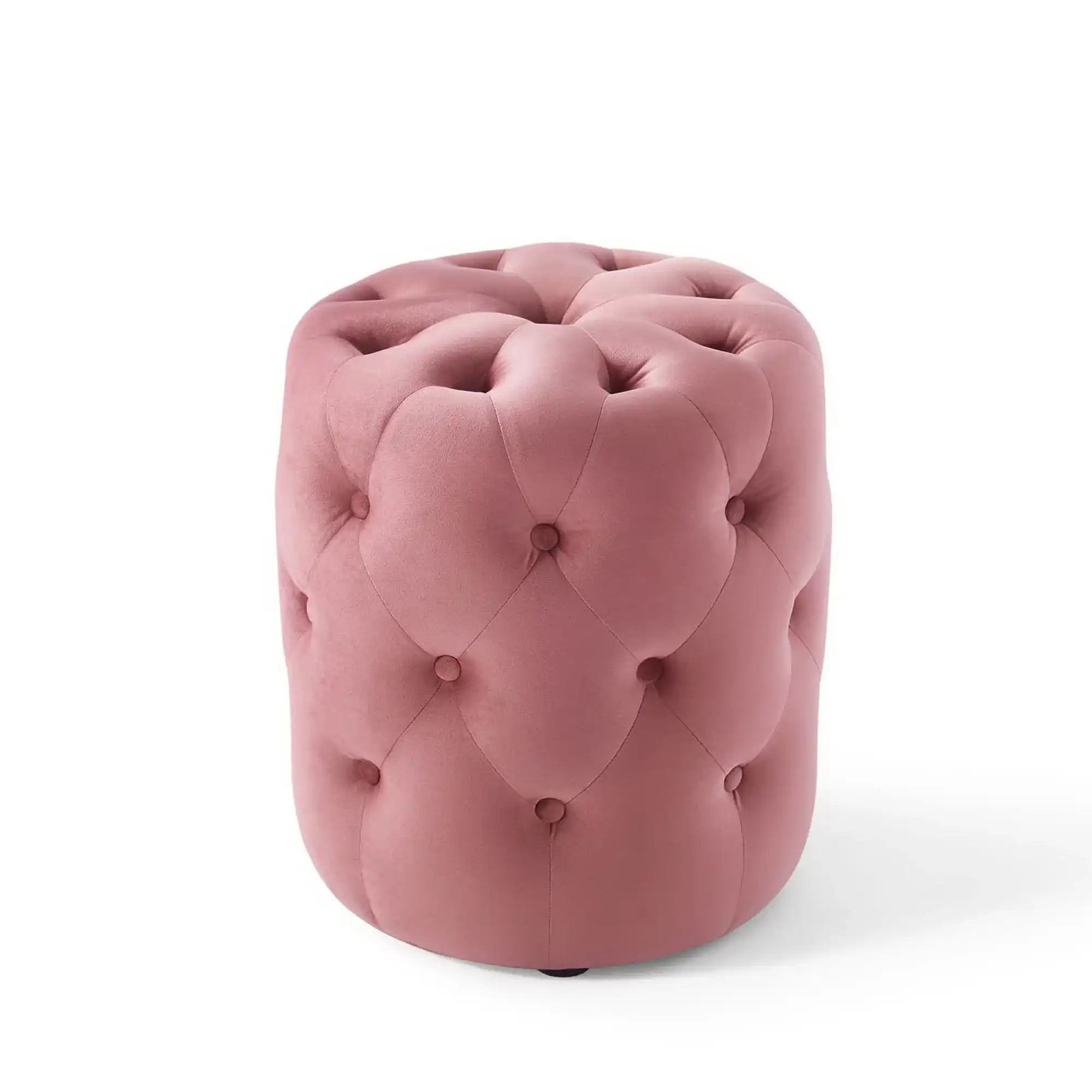 Amour Tufted Button Round Performance Velvet Ottoman by Modway - Best Buy Furniture