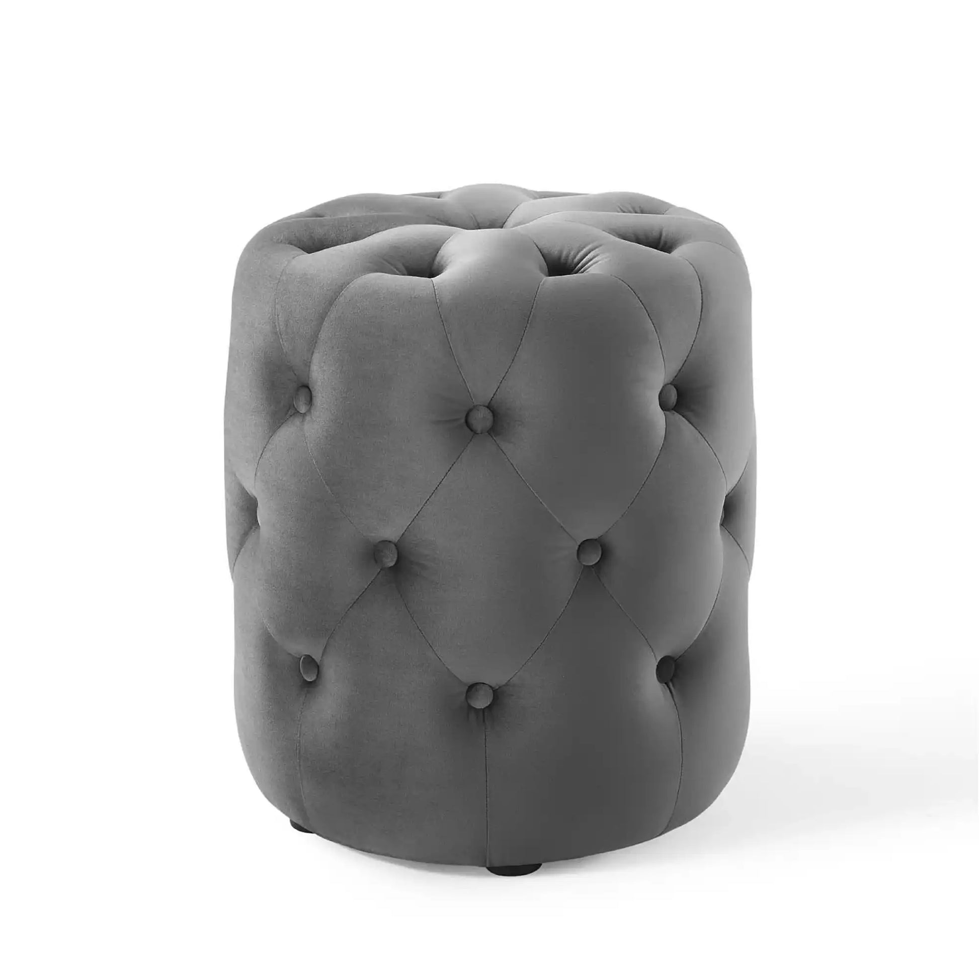 Amour Tufted Button Round Performance Velvet Ottoman by Modway - Best Buy Furniture