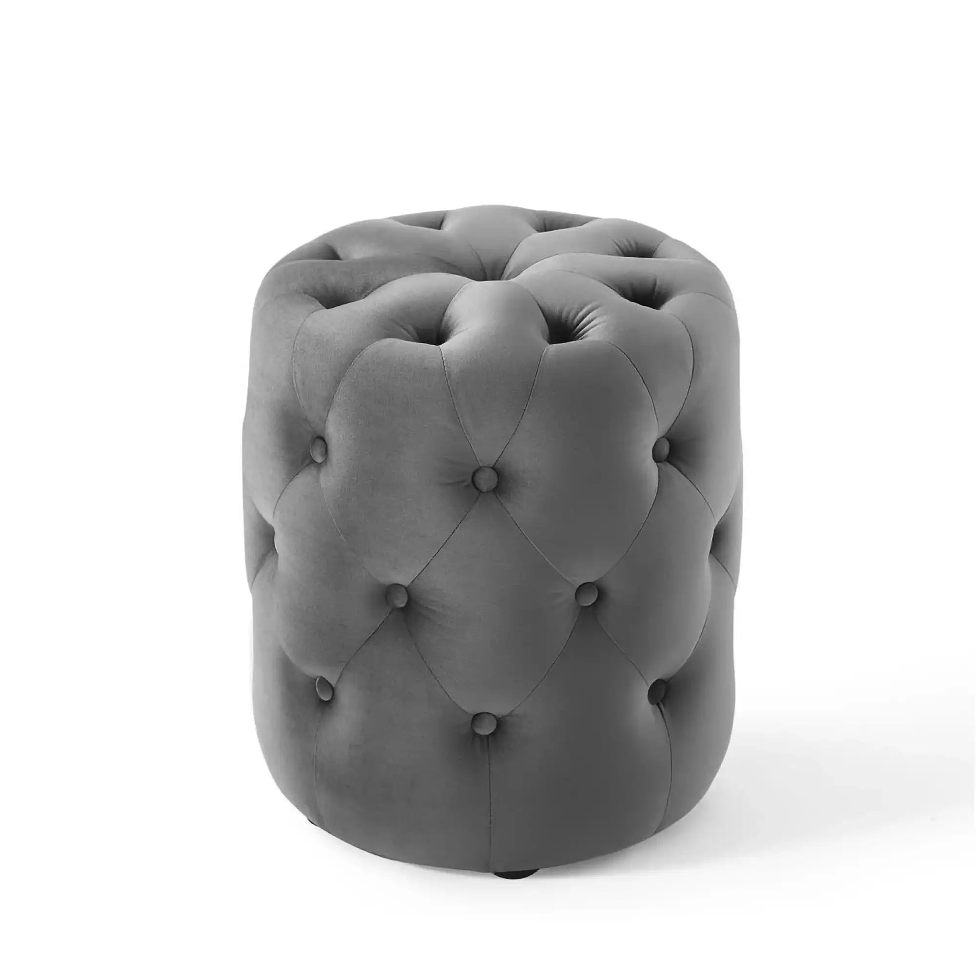 Amour Tufted Button Round Performance Velvet Ottoman by Modway - Best Buy Furniture