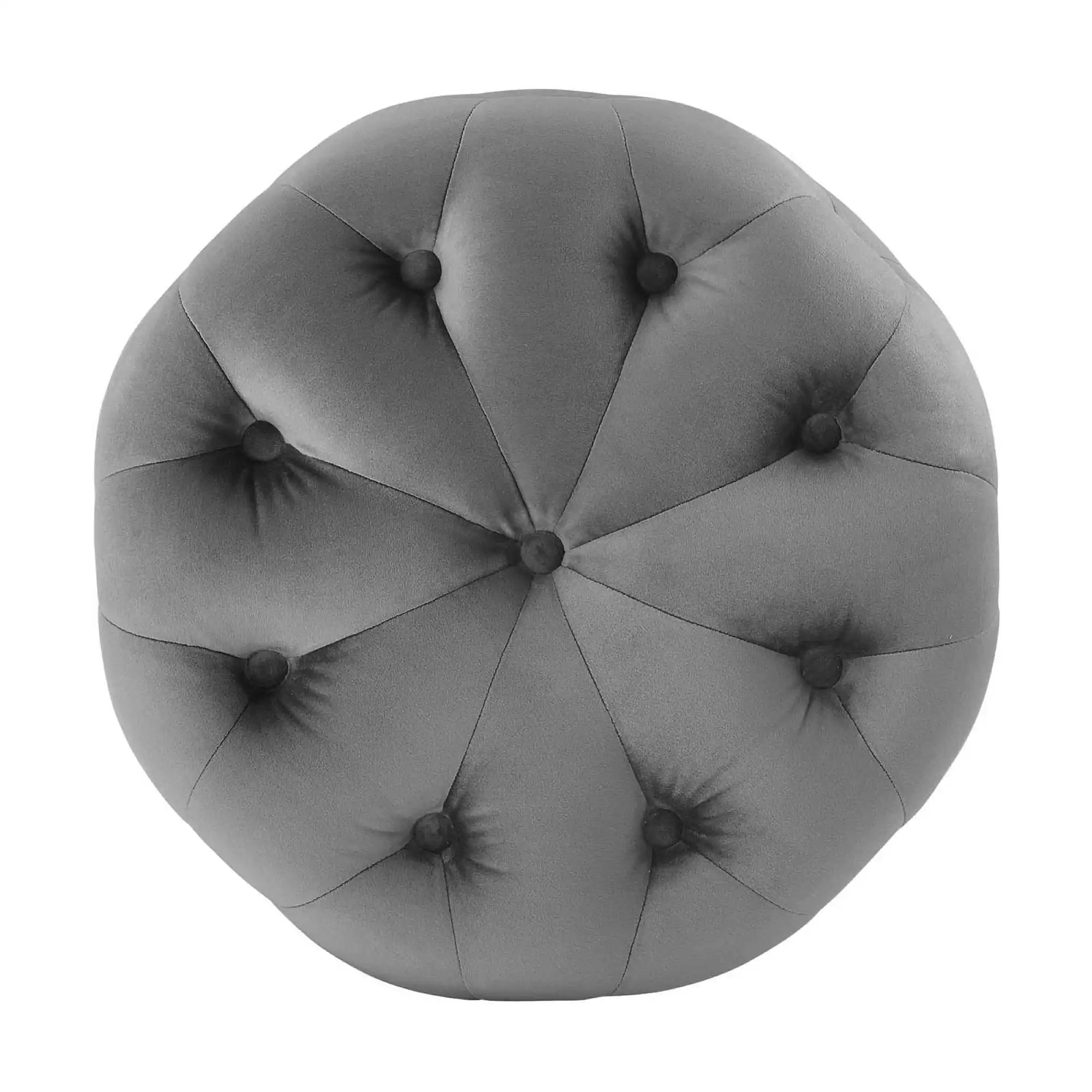Amour Tufted Button Round Performance Velvet Ottoman by Modway - Best Buy Furniture