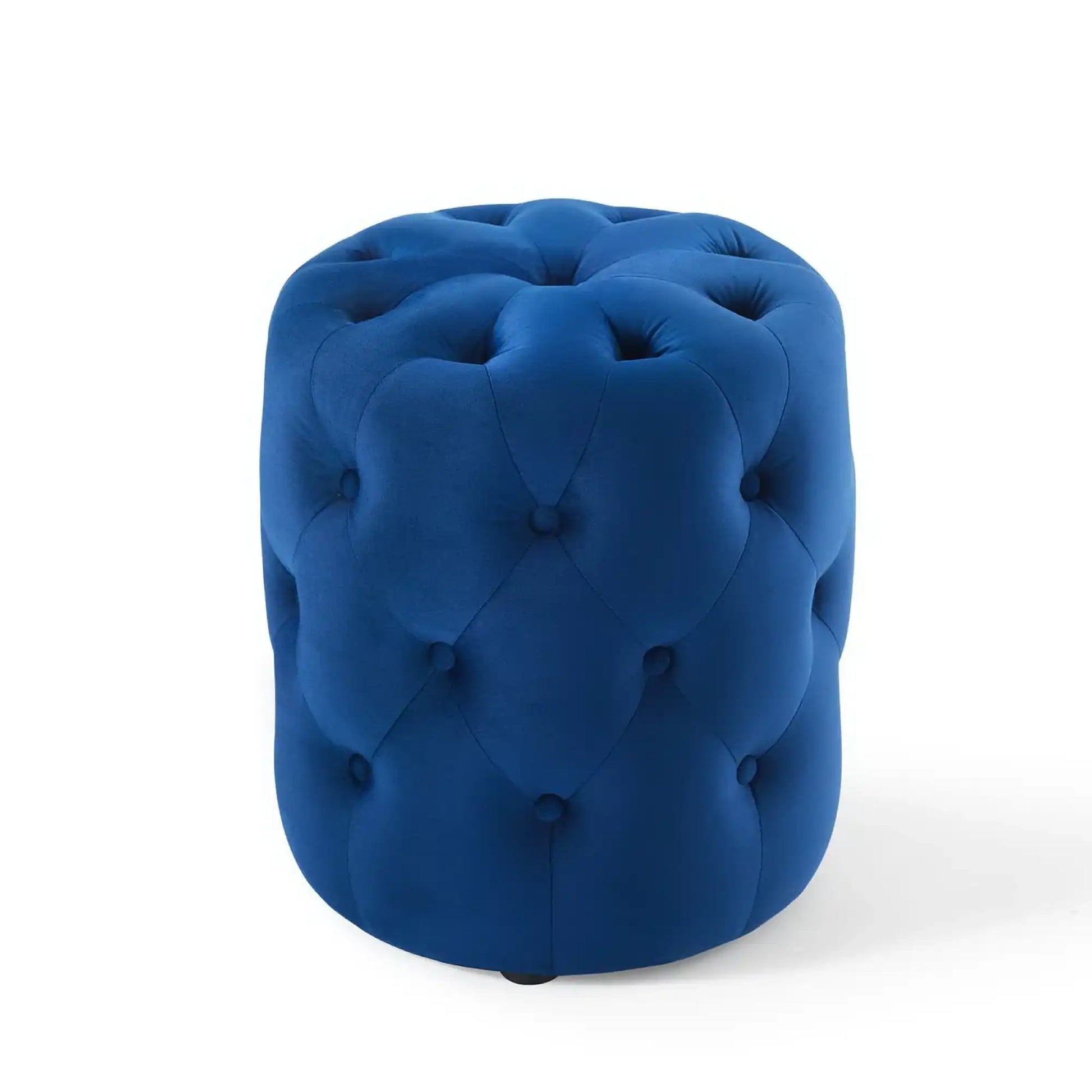 Amour Tufted Button Round Performance Velvet Ottoman by Modway - Best Buy Furniture