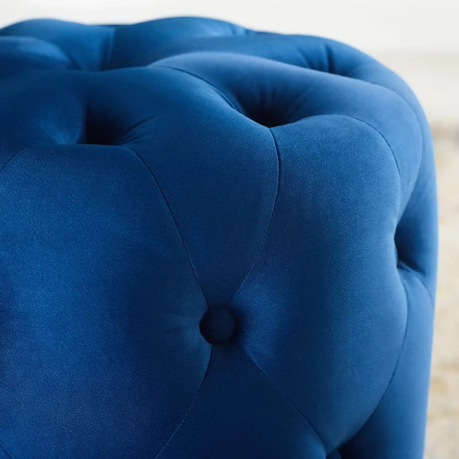 Amour Tufted Button Round Performance Velvet Ottoman by Modway - Best Buy Furniture