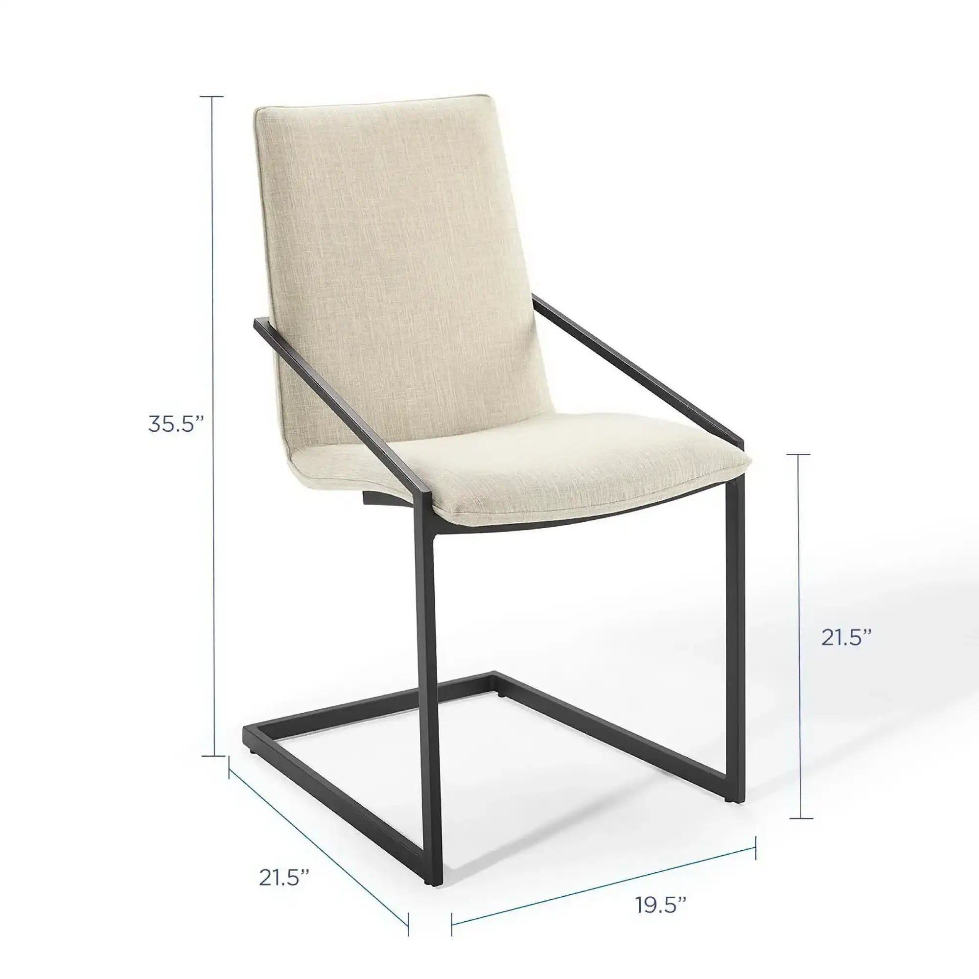 Pitch Upholstered Fabric Dining Armchair Set of 2 by Modway - Best Buy Furniture