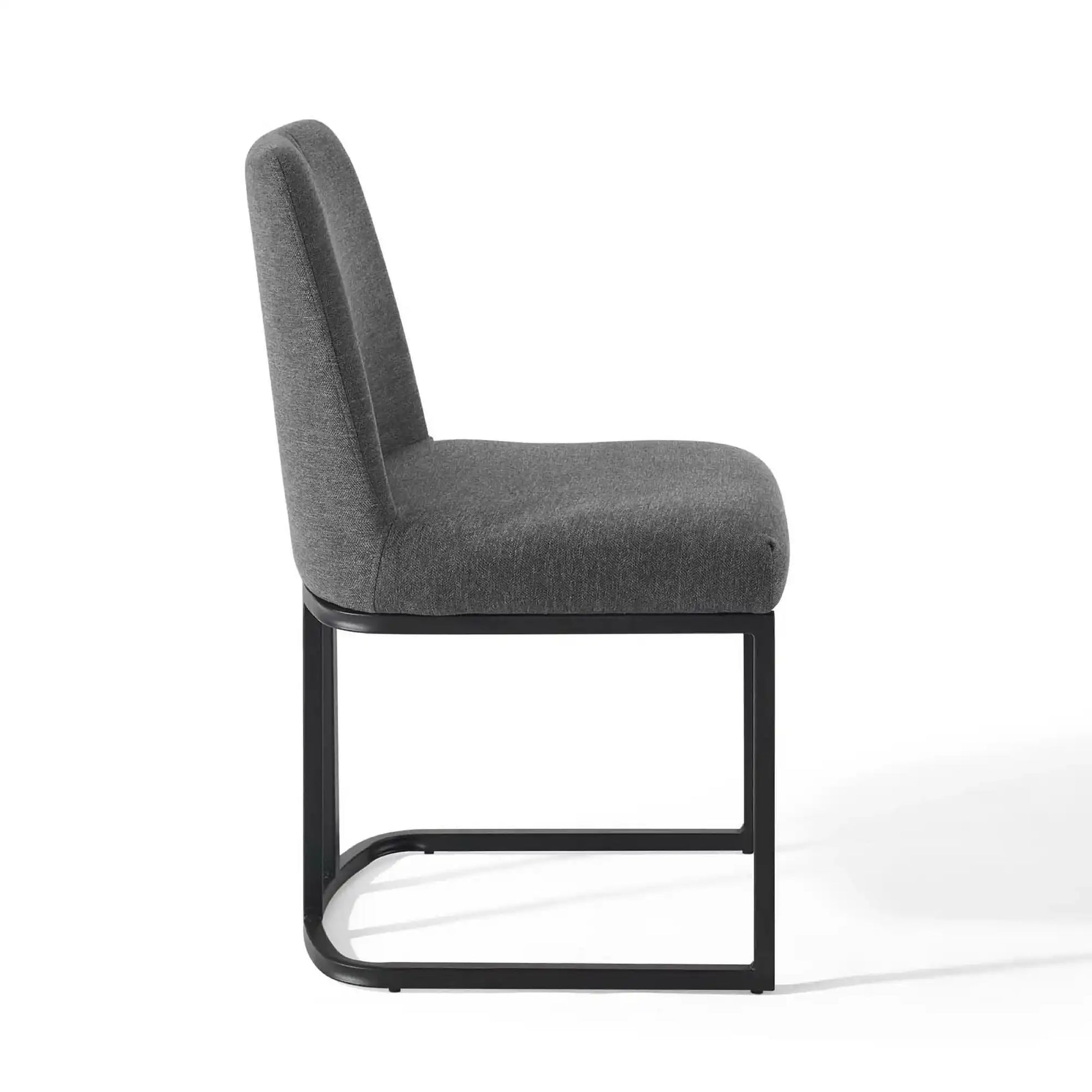 Amplify Sled Base Upholstered Fabric Dining Side Chair by Modway - Best Buy Furniture