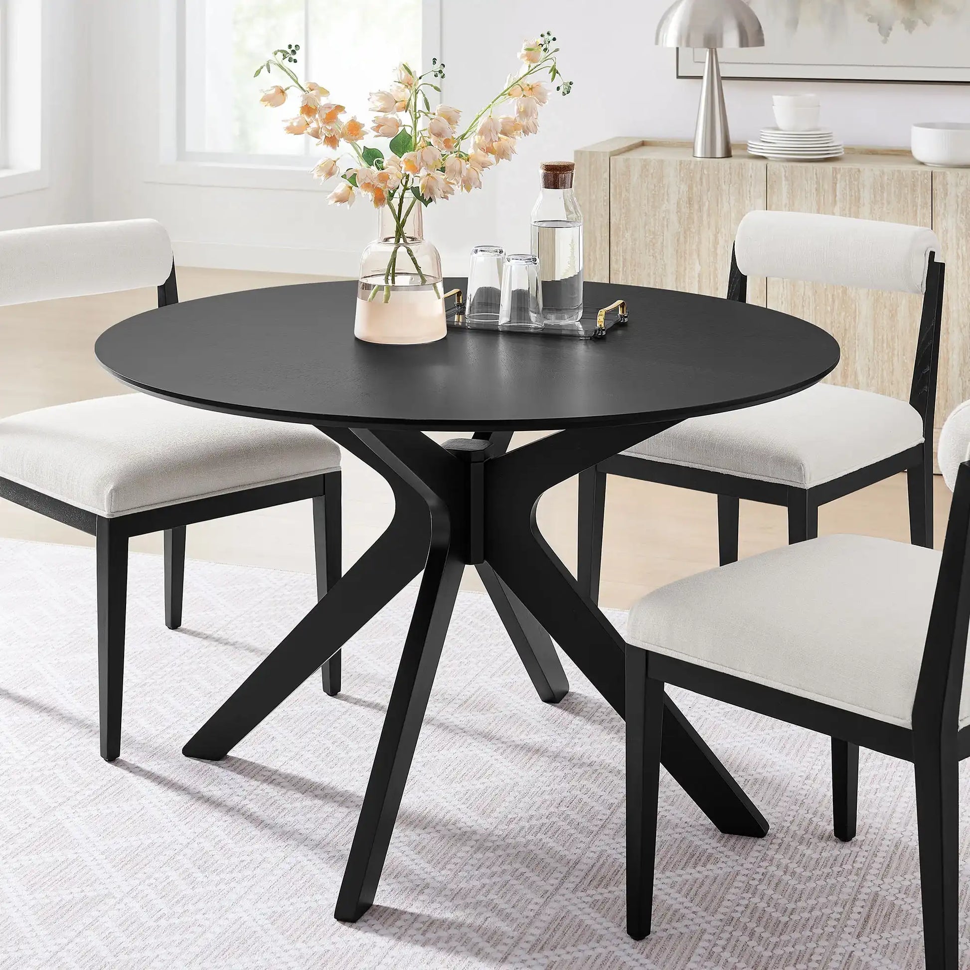 Crossroads 47" Round Wood Dining Table by Modway - Best Buy Furniture