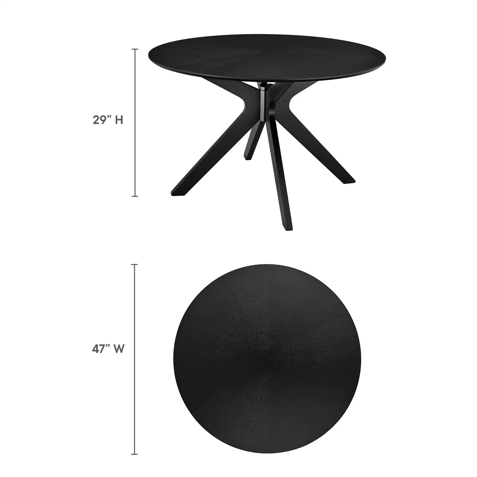 Crossroads 47" Round Wood Dining Table by Modway - Best Buy Furniture