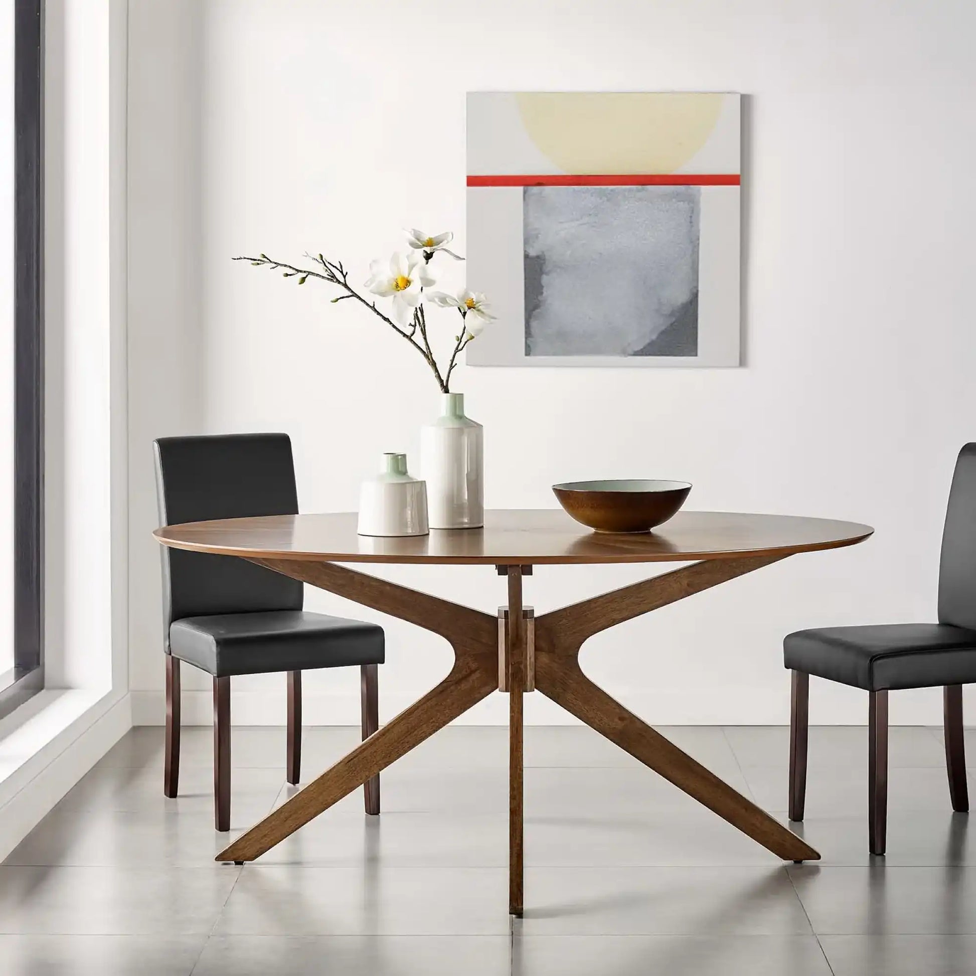 Crossroads 63" Oval Wood Dining Table by Modway - Best Buy Furniture