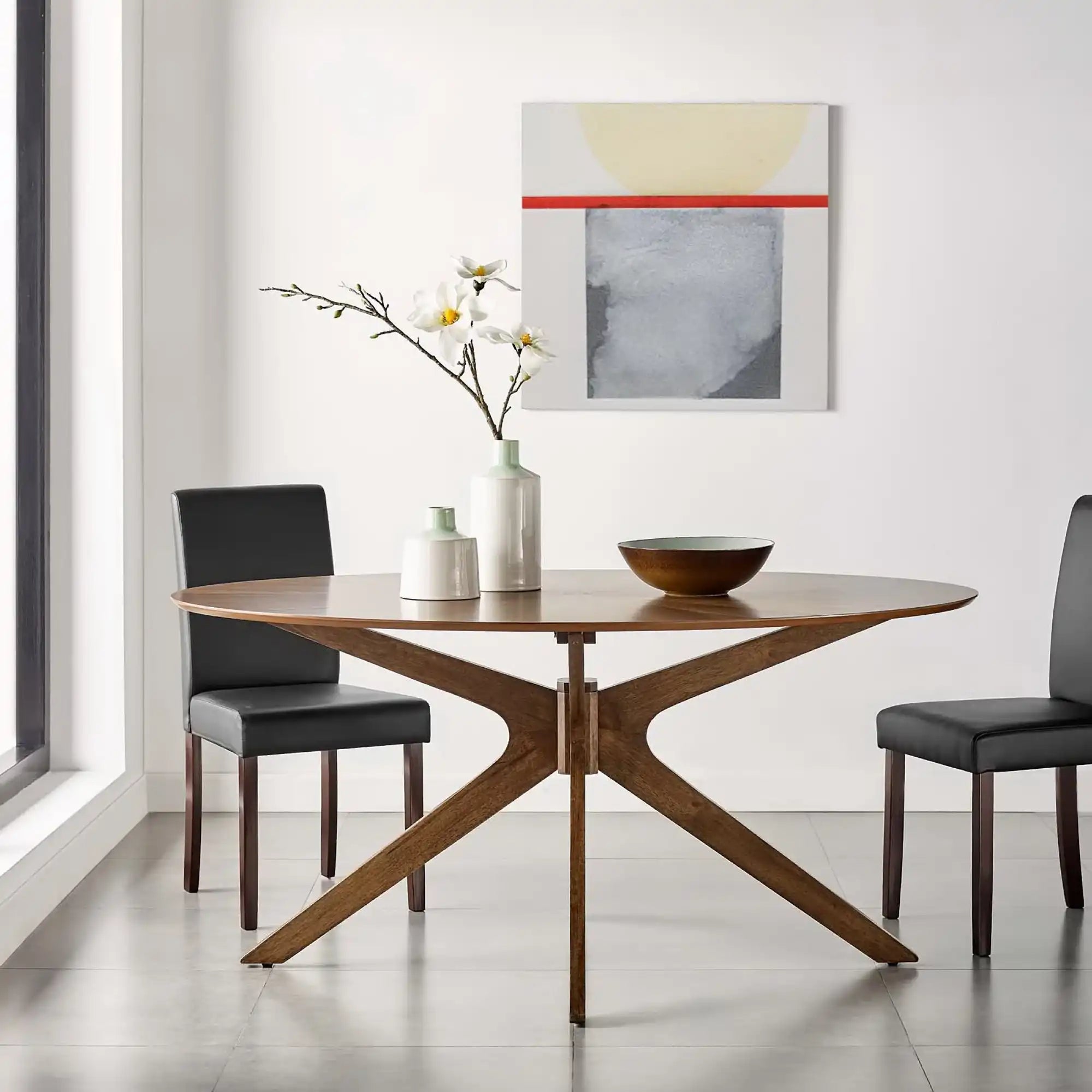 Crossroads 63" Oval Wood Dining Table by Modway - Best Buy Furniture